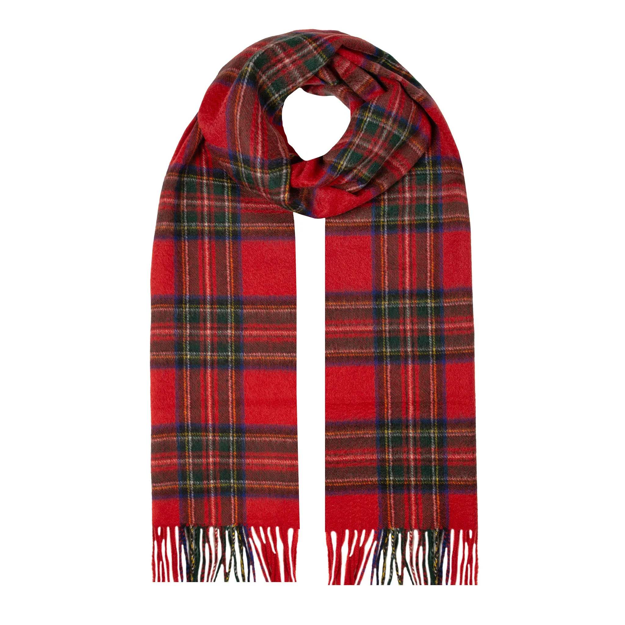 Heritage Extra-Large Check Cashmere Scarf with Tassels and Gift Box - Image 12
