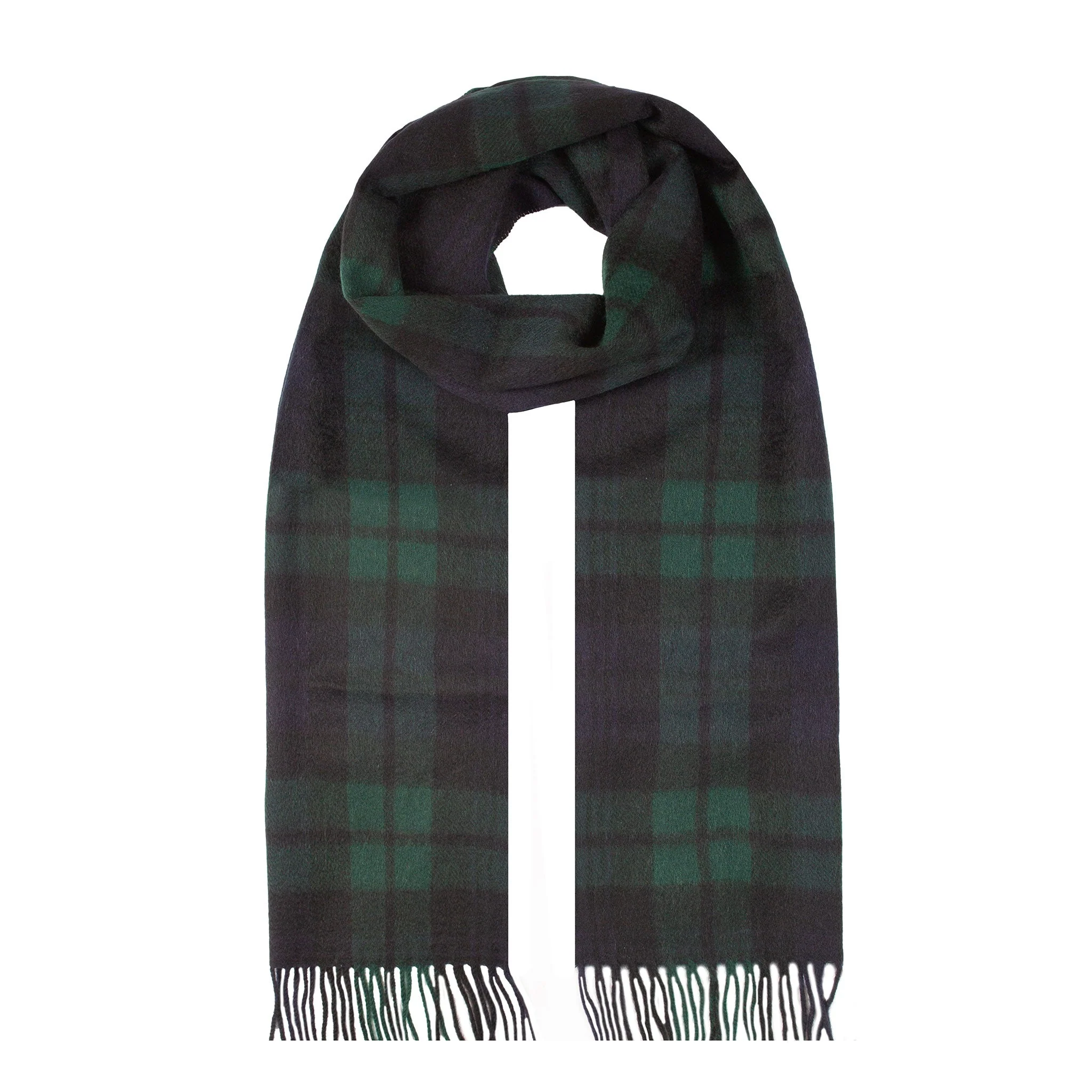 Heritage Extra-Large Check Cashmere Scarf with Tassels and Gift Box - Image 4