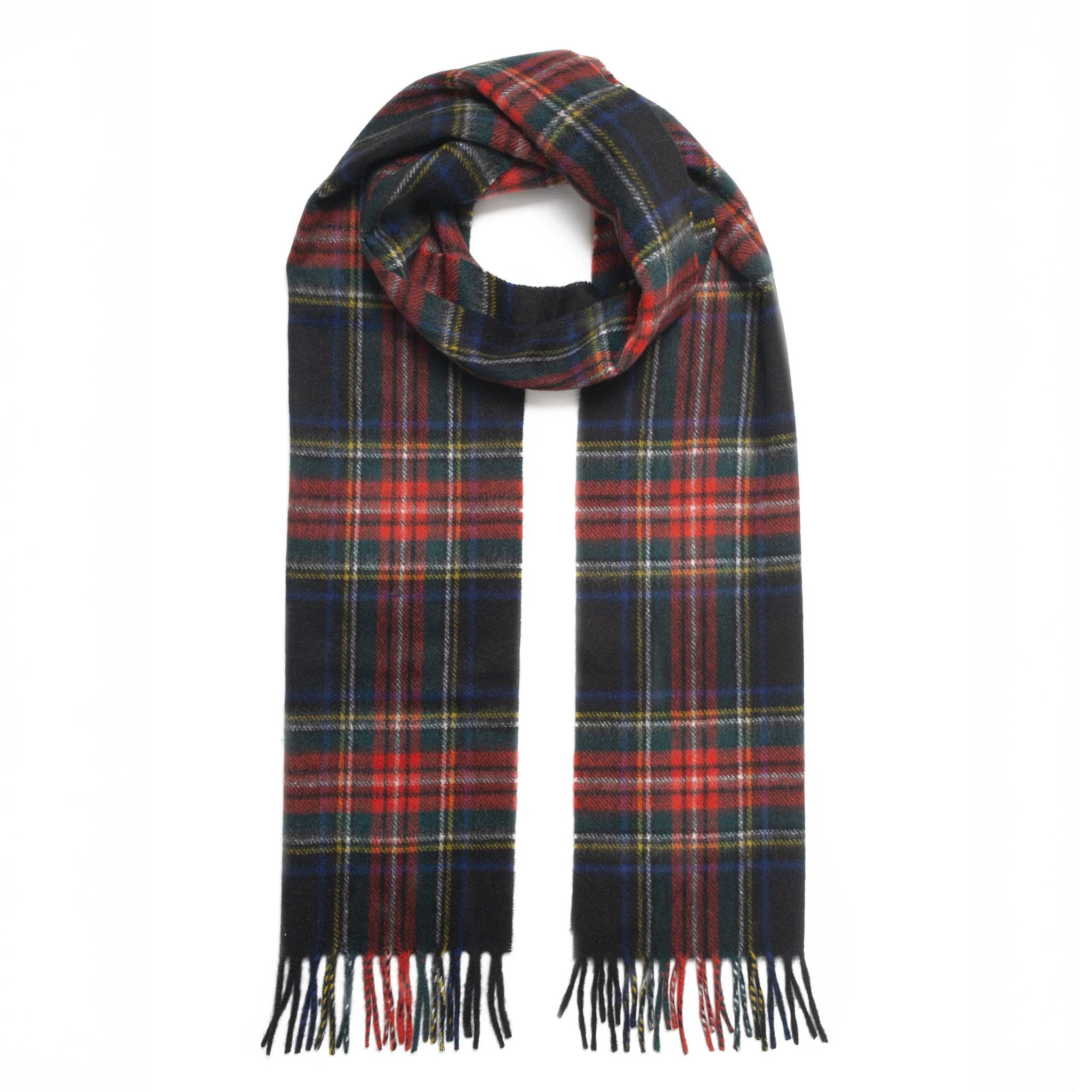 Heritage Extra-Large Check Cashmere Scarf with Tassels and Gift Box - Image 7