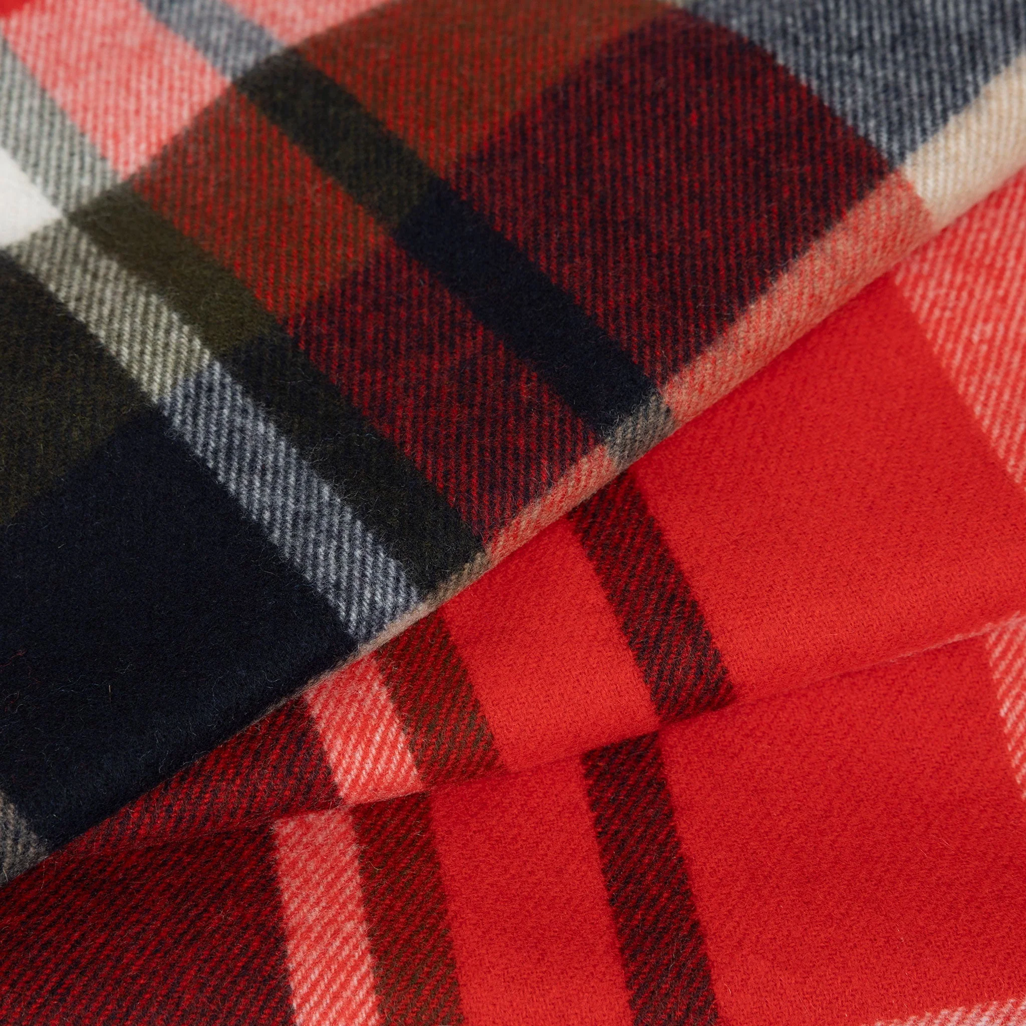 Heritage Large Check Cashmere Scarf with Tassels and Gift Box - Image 12