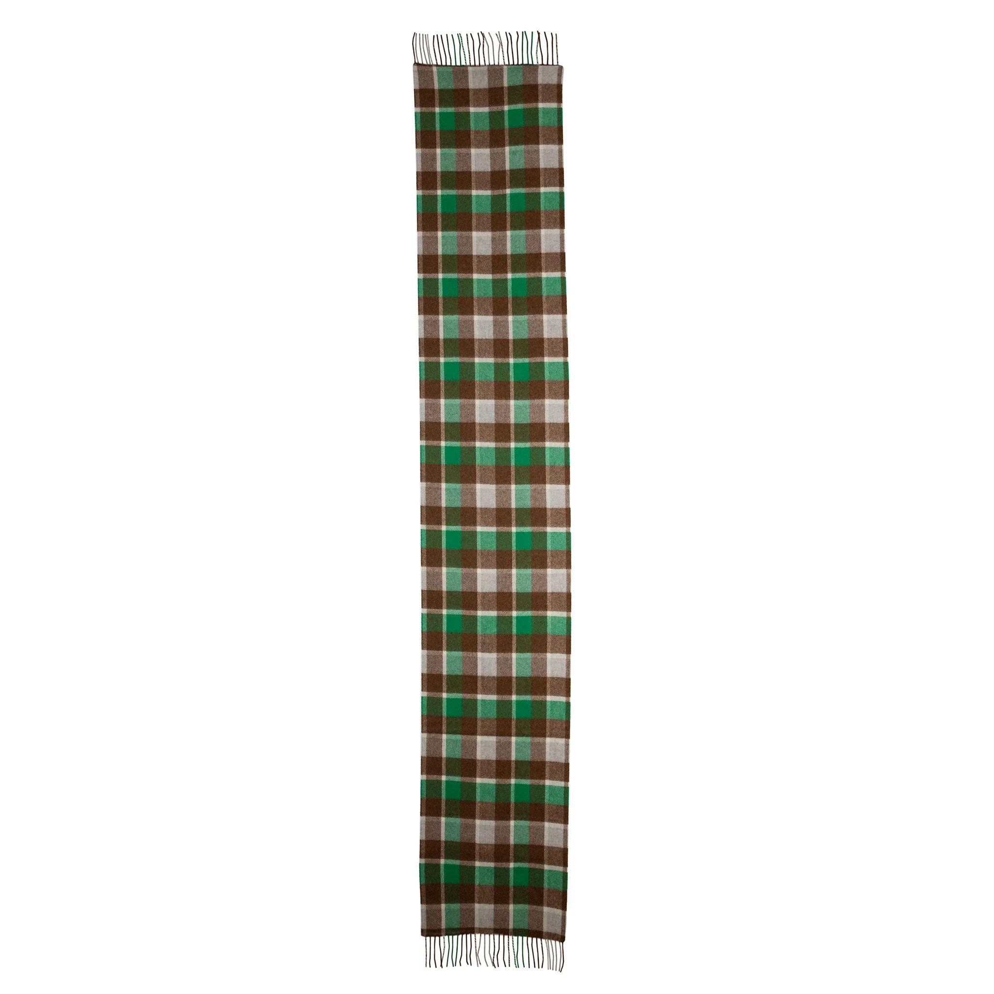 Heritage Large Check Cashmere Scarf with Tassels and Gift Box - Image 14