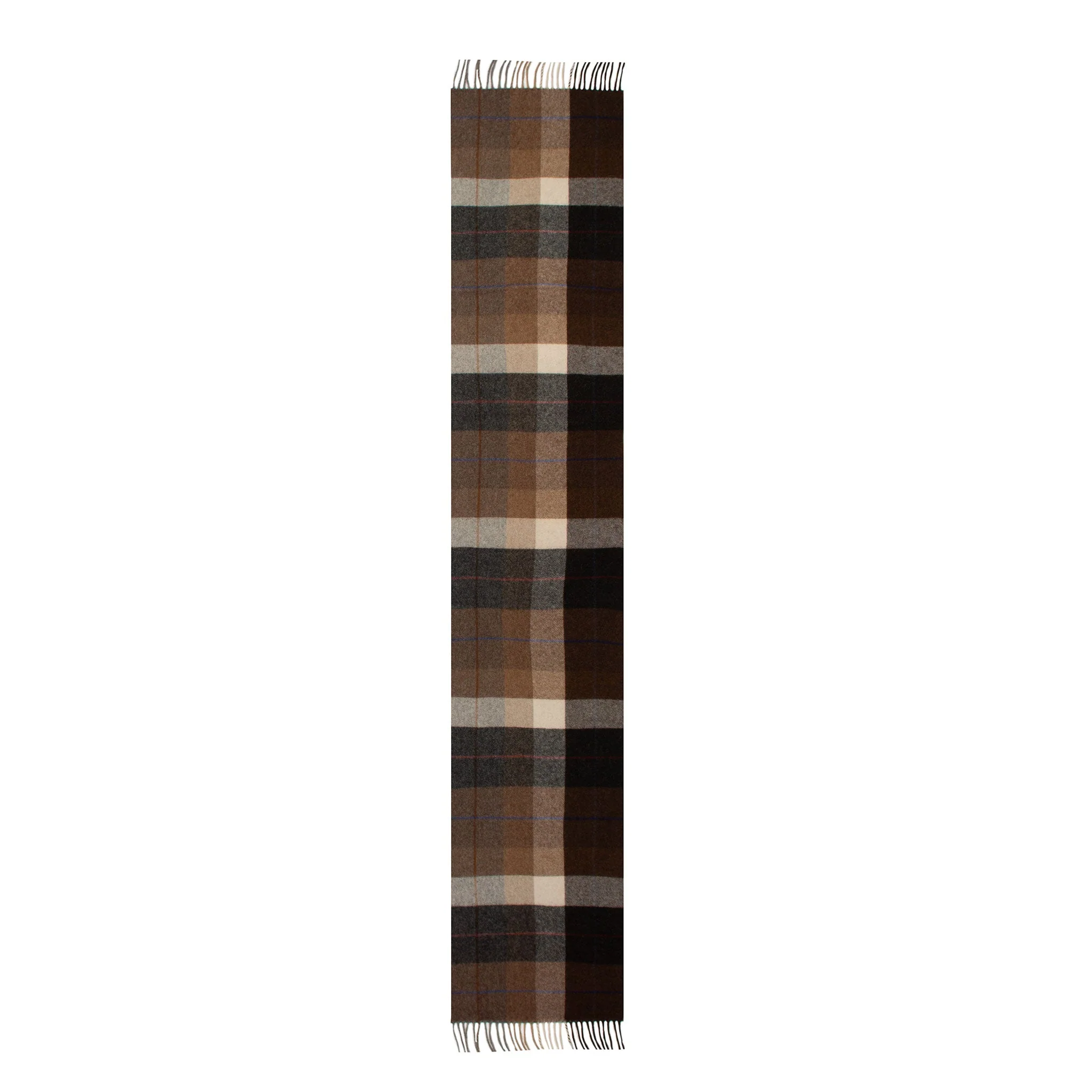Heritage Large Check Cashmere Scarf with Tassels and Gift Box - Image 31