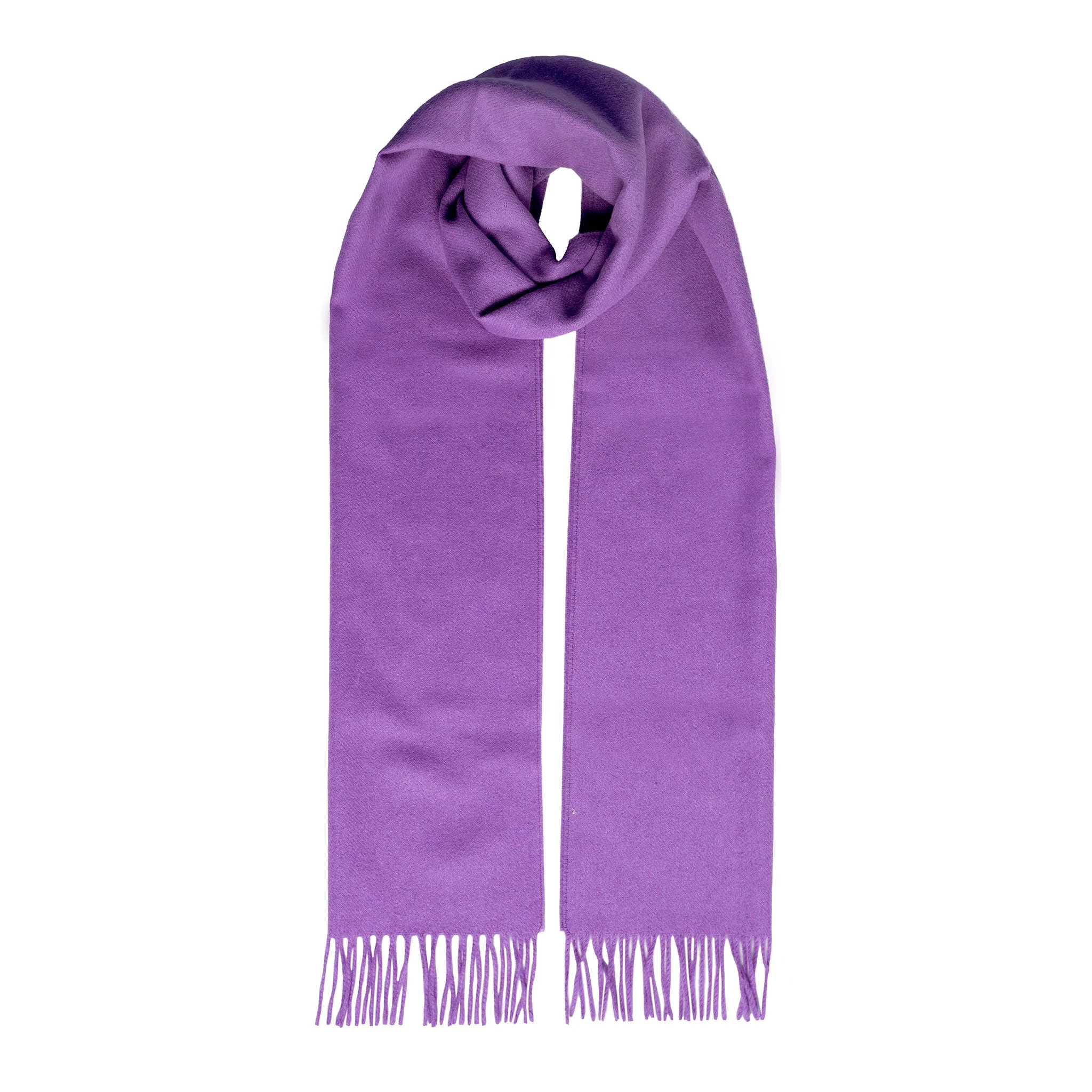 Heritage Large Plain Cashmere Scarf with Tassels and Gift Box - Image 10