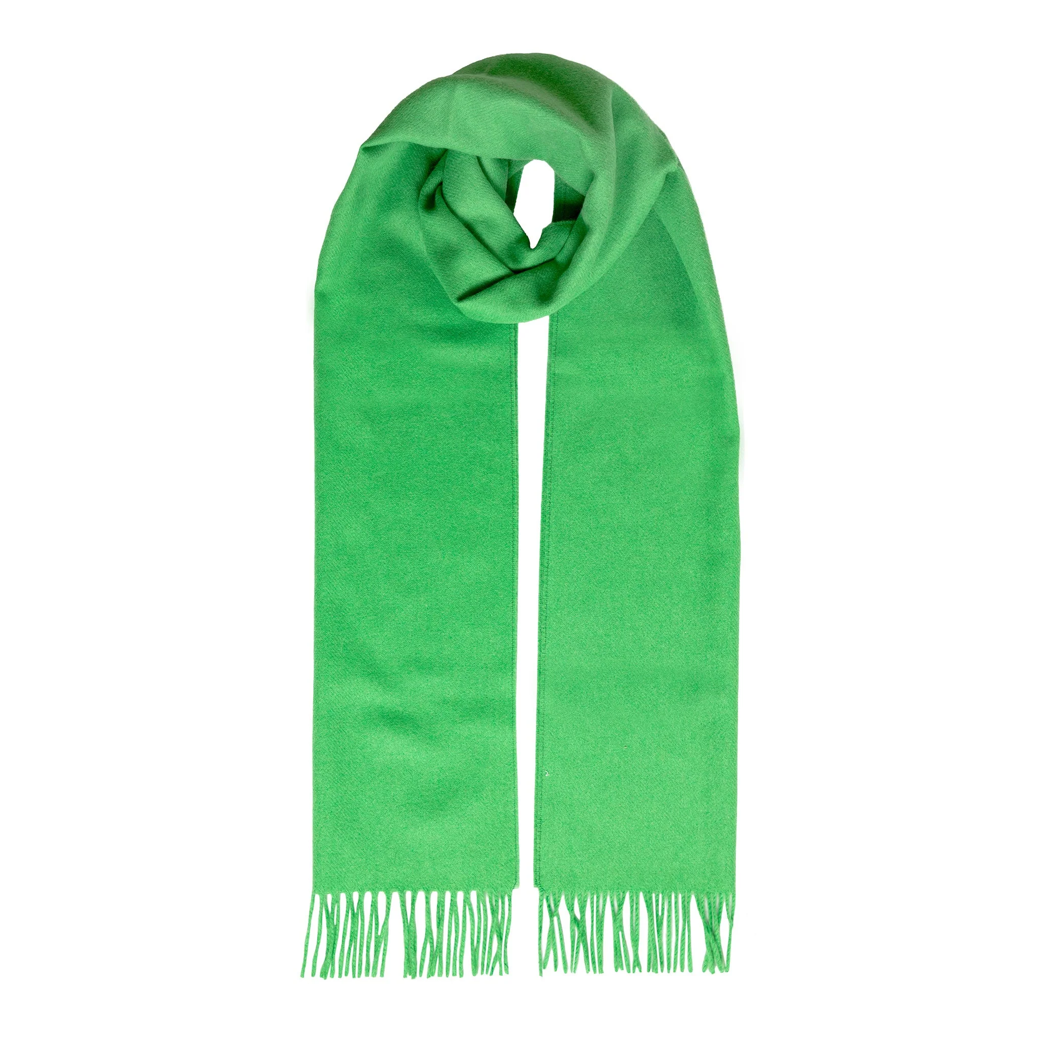 Heritage Large Plain Cashmere Scarf with Tassels and Gift Box - Image 13