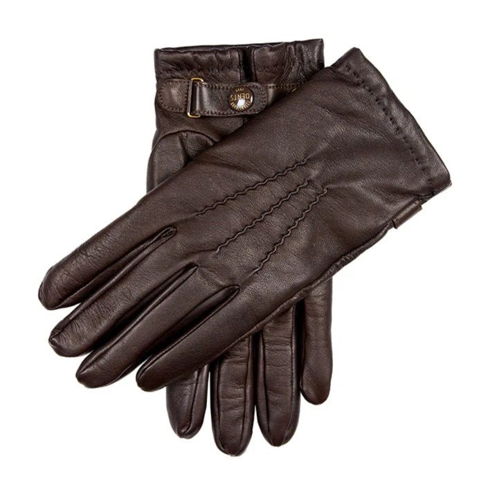 Men’s Heritage Three-Point Cashmere-Lined Leather Gloves - Image 2
