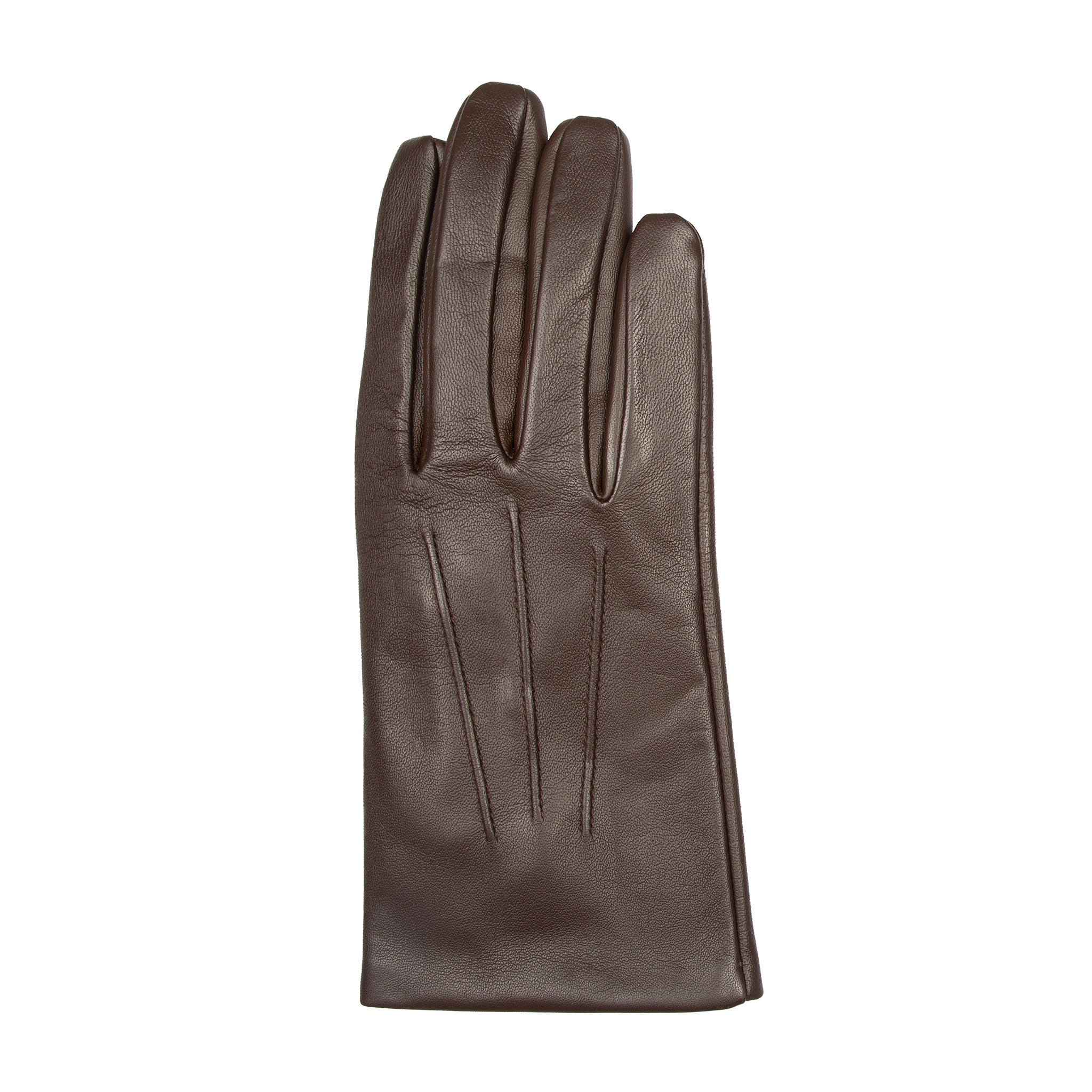 Men’s Touchscreen Three-Point Cashmere-Lined Leather Gloves - Image 15