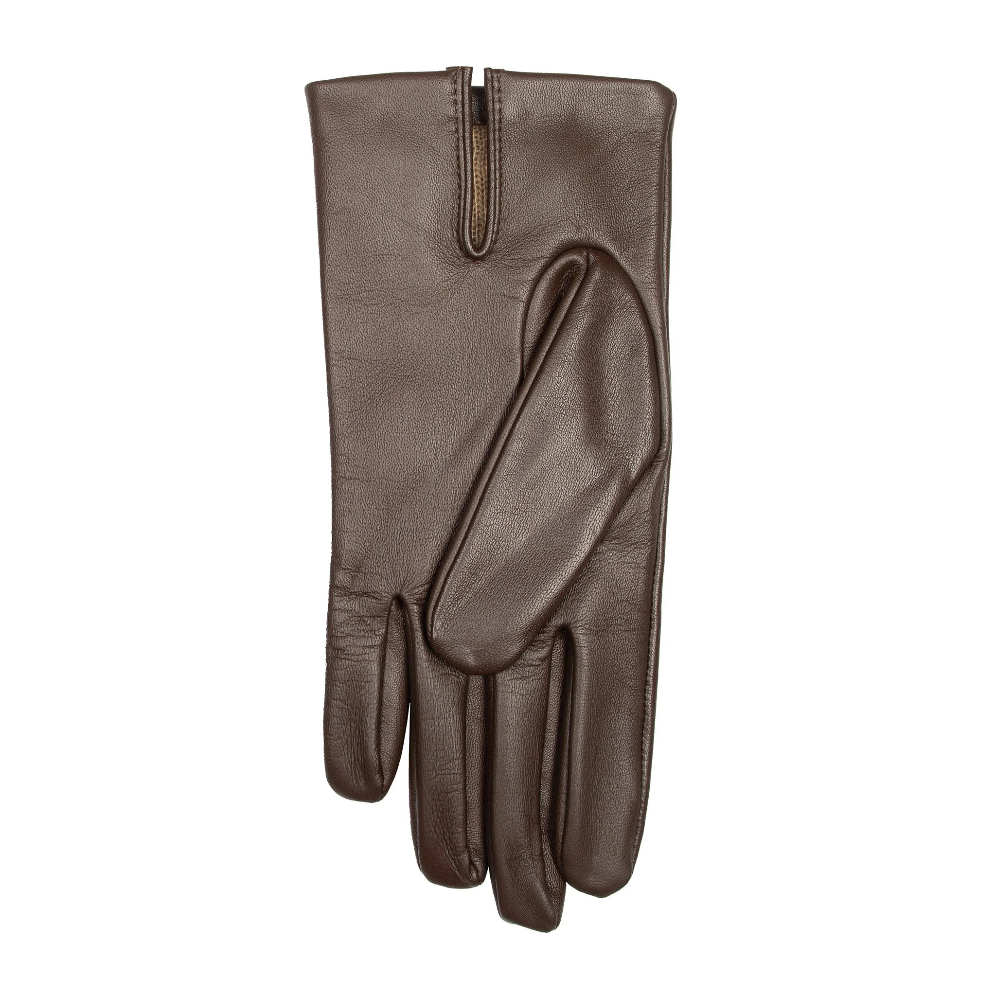 Men’s Touchscreen Three-Point Cashmere-Lined Leather Gloves - Image 17