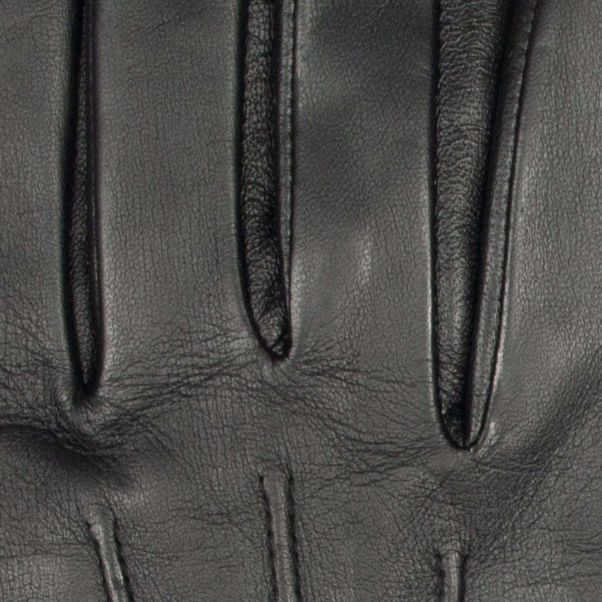Men’s Touchscreen Three-Point Cashmere-Lined Leather Gloves - Image 9