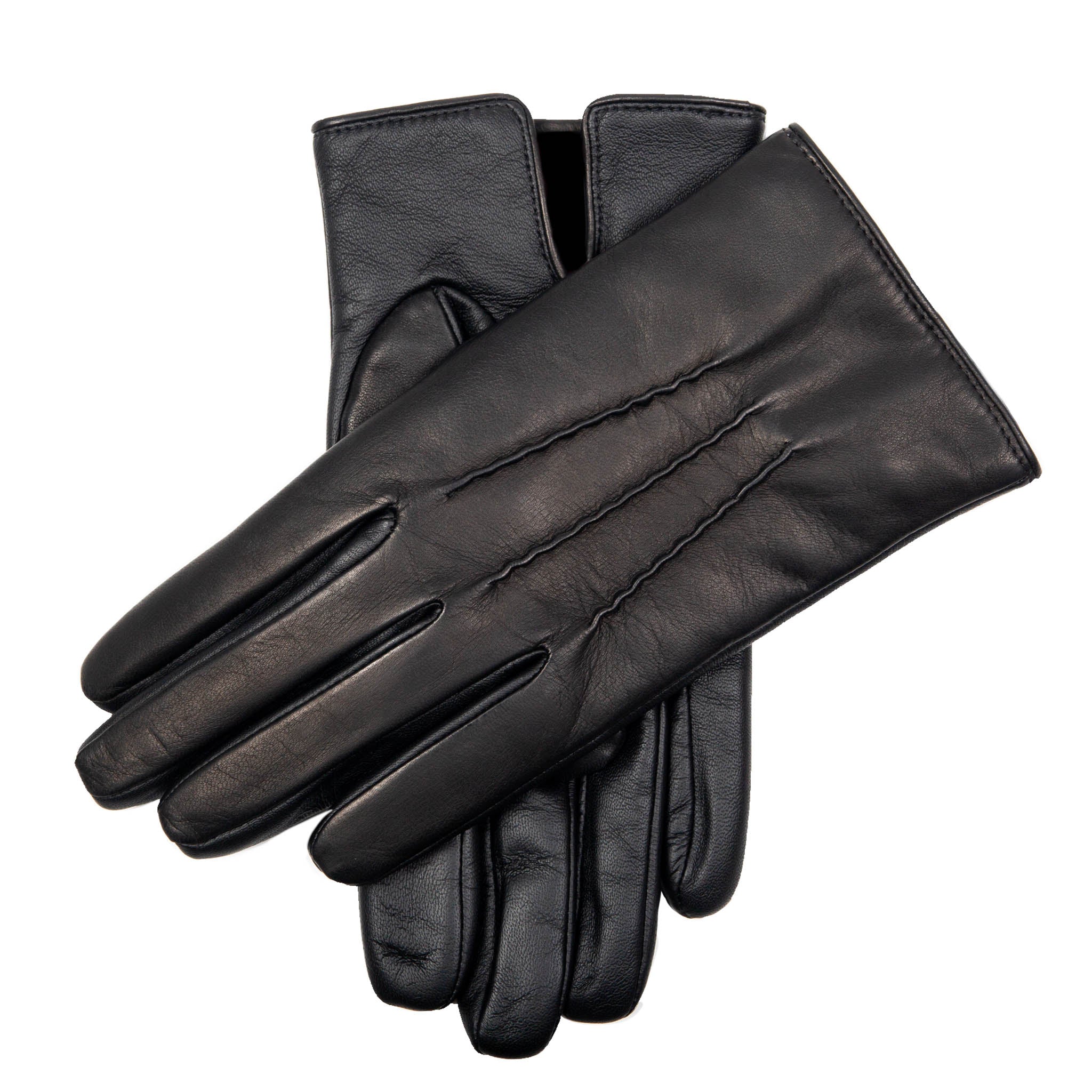 Men’s Heritage Touchscreen Three-Point Cashmere-Lined Leather Gloves - Image 11