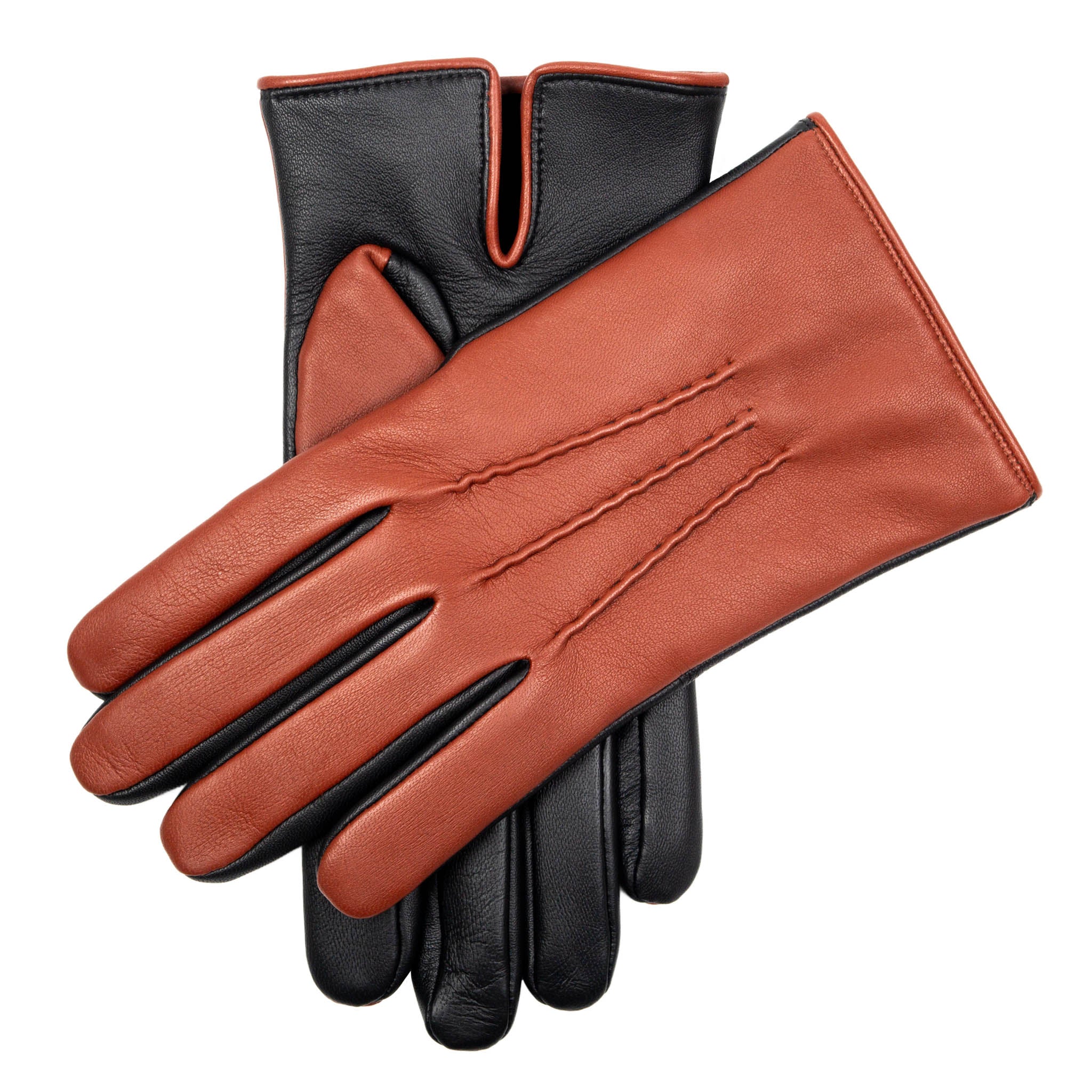 Men’s Heritage Touchscreen Three-Point Cashmere-Lined Leather Gloves - Image 21