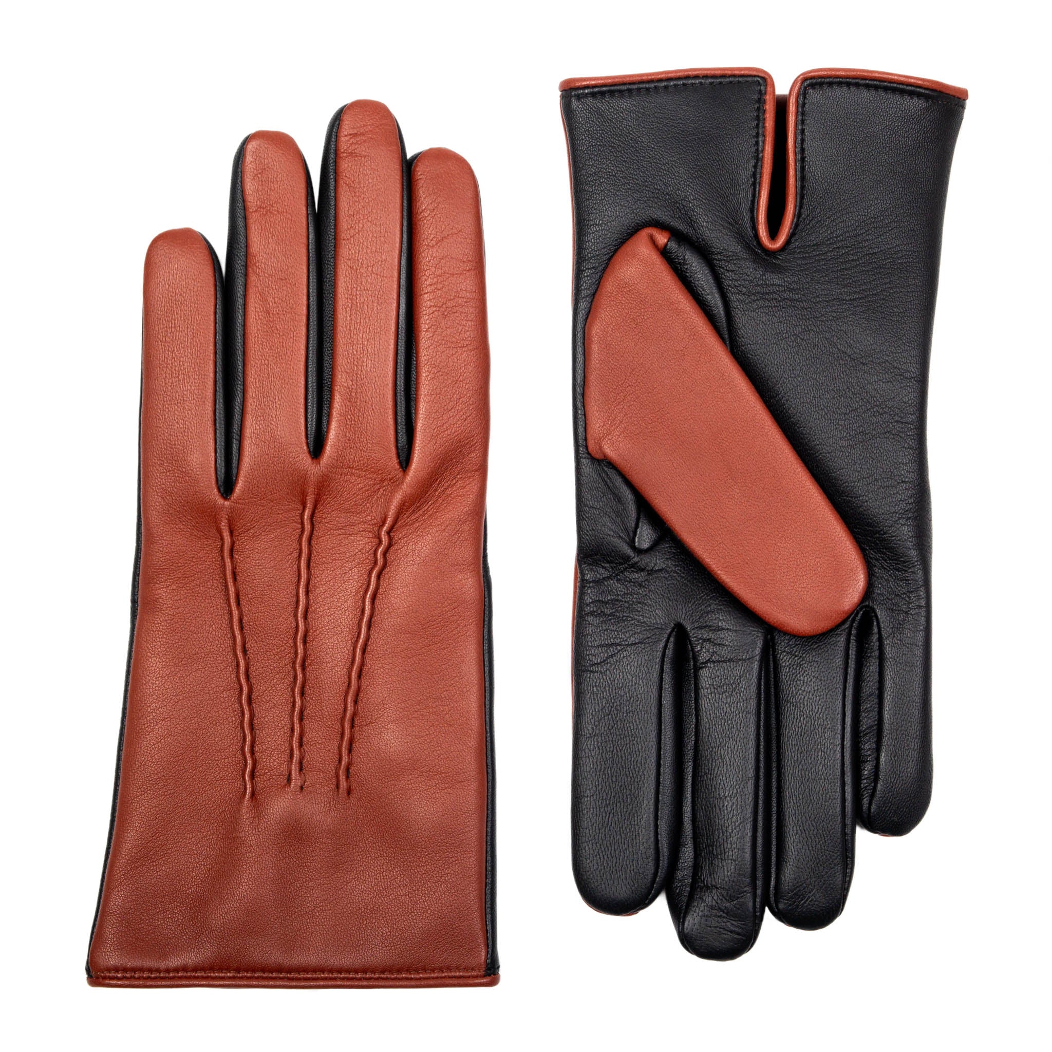 Men’s Heritage Touchscreen Three-Point Cashmere-Lined Leather Gloves - Image 22