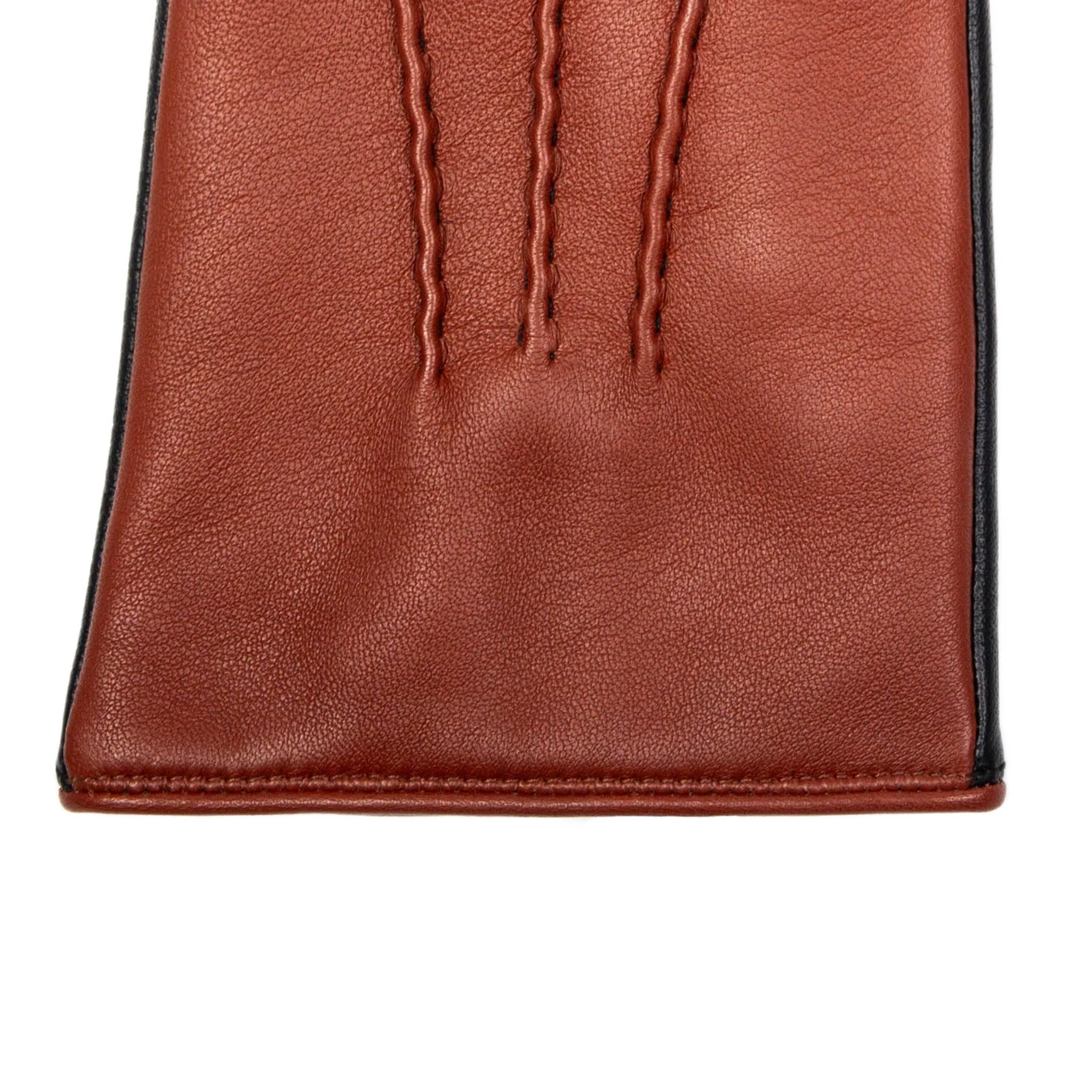 Men’s Heritage Touchscreen Three-Point Cashmere-Lined Leather Gloves - Image 24