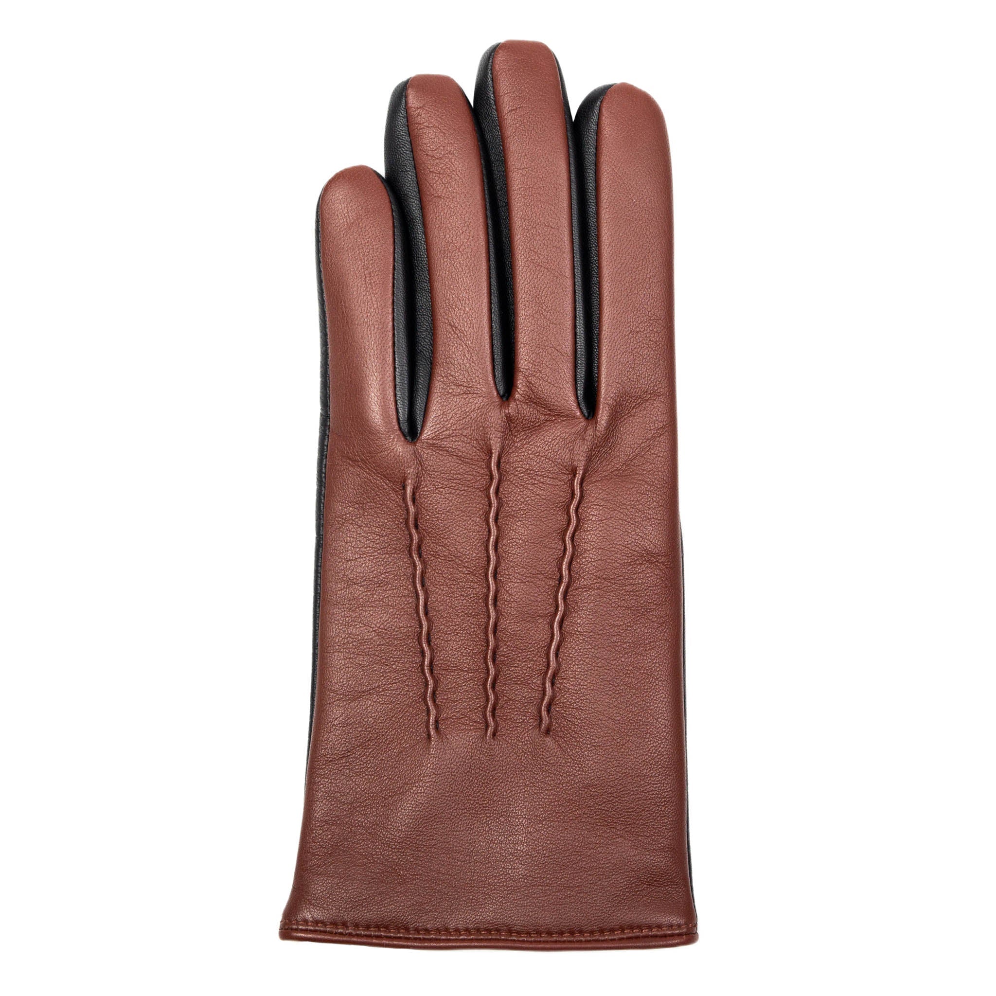 Men’s Heritage Touchscreen Three-Point Cashmere-Lined Leather Gloves - Image 3
