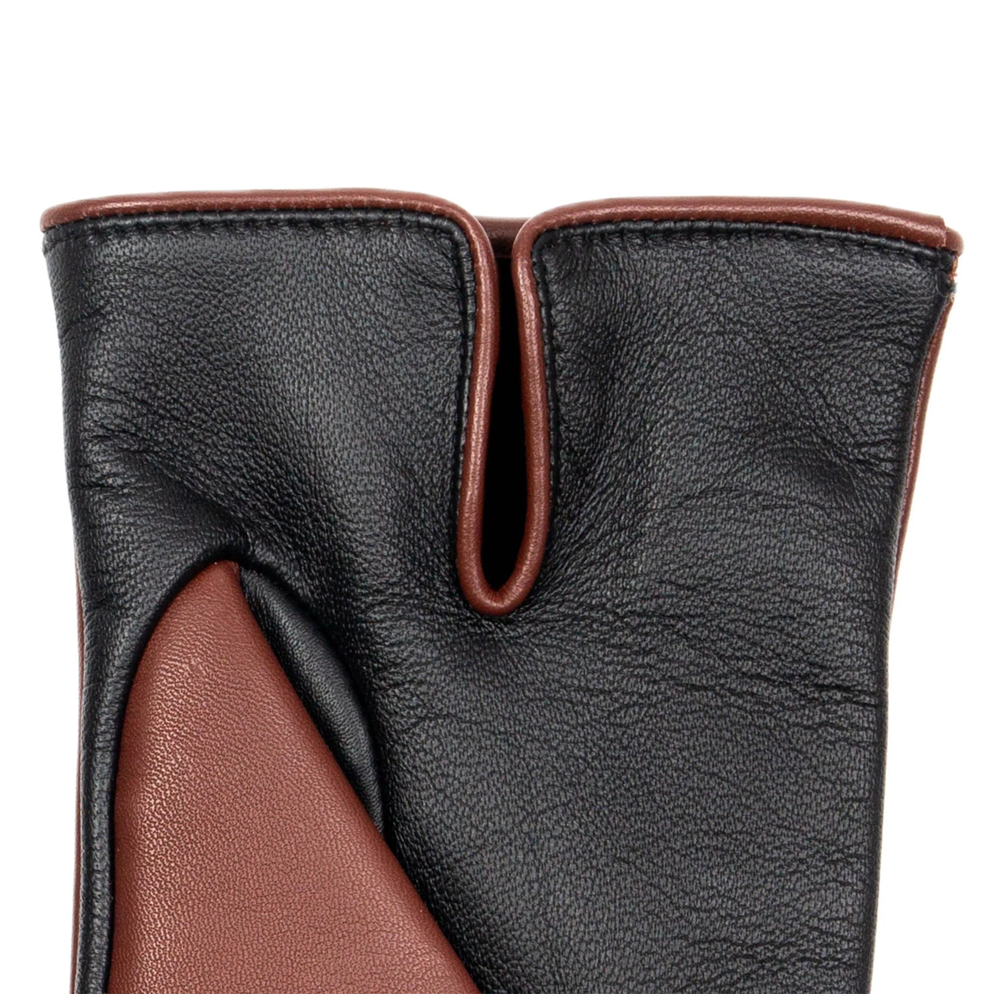 Men’s Heritage Touchscreen Three-Point Cashmere-Lined Leather Gloves - Image 6