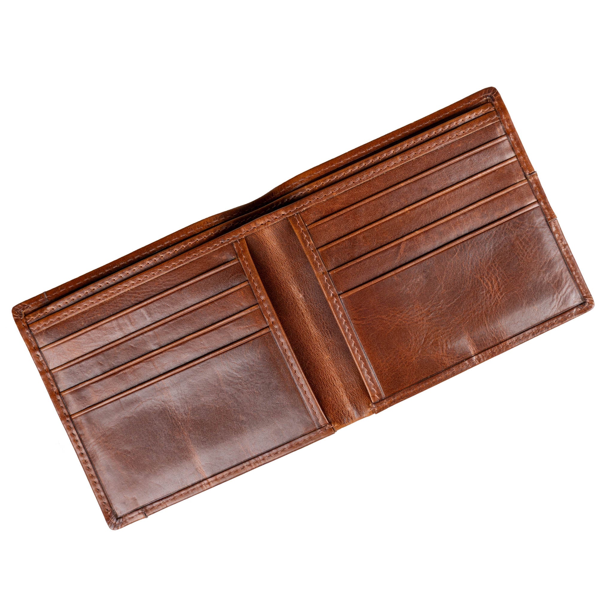 Men’s Distressed Leather Bifold Wallet with RFID Blocking - Image 3