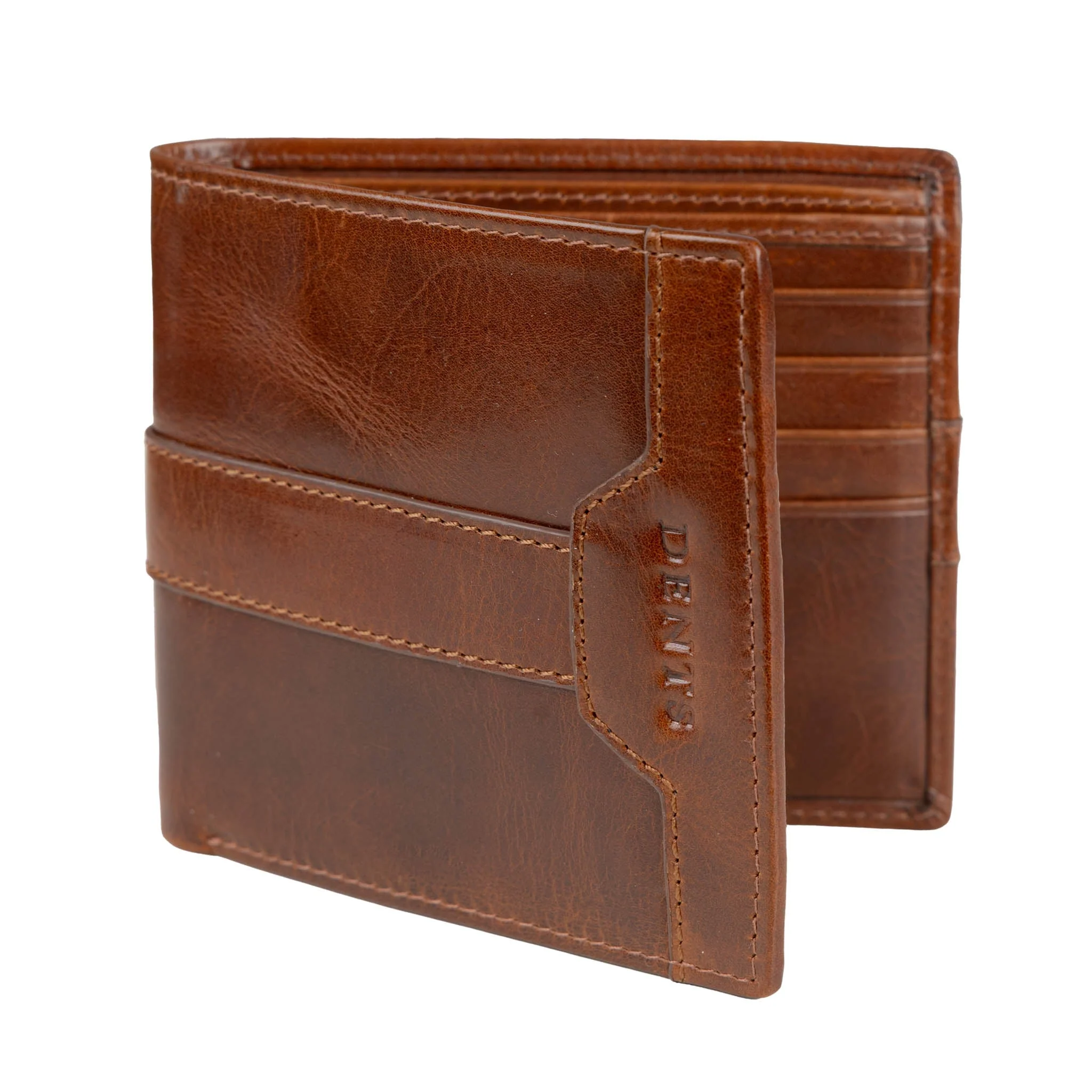 Men’s Distressed Leather Bifold Wallet with RFID Blocking - Image 5