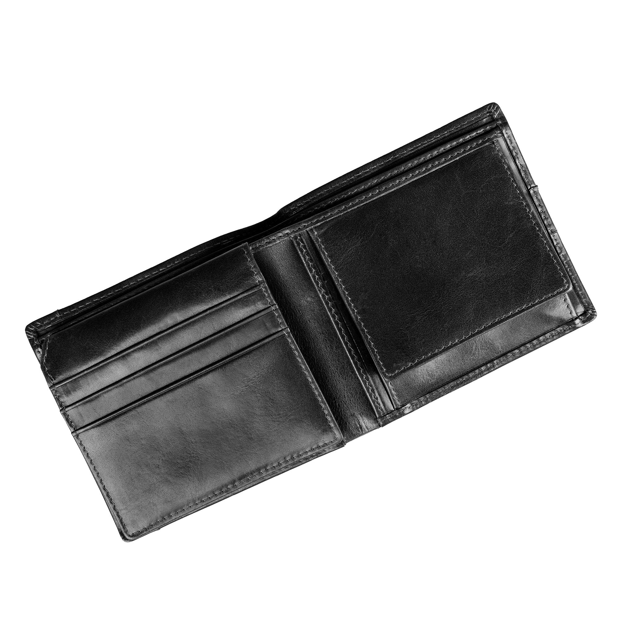 Men’s Distressed Leather Bifold Wallet with RFID Blocking and Box Coin Purse - Image 12