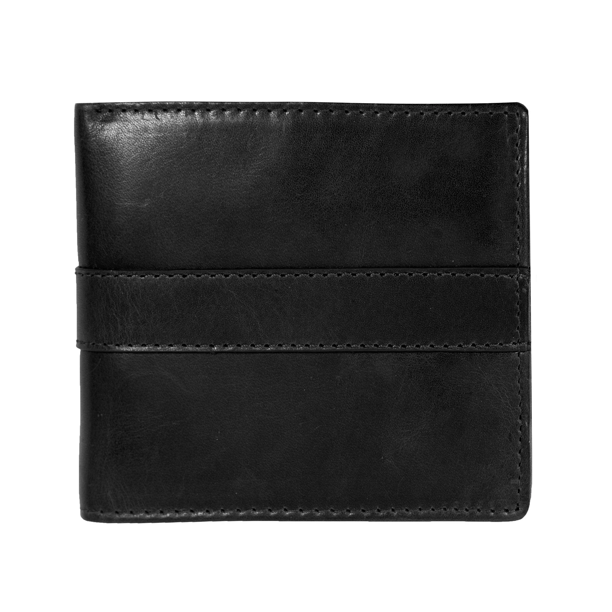 Men’s Distressed Leather Bifold Wallet with RFID Blocking and Box Coin Purse - Image 17