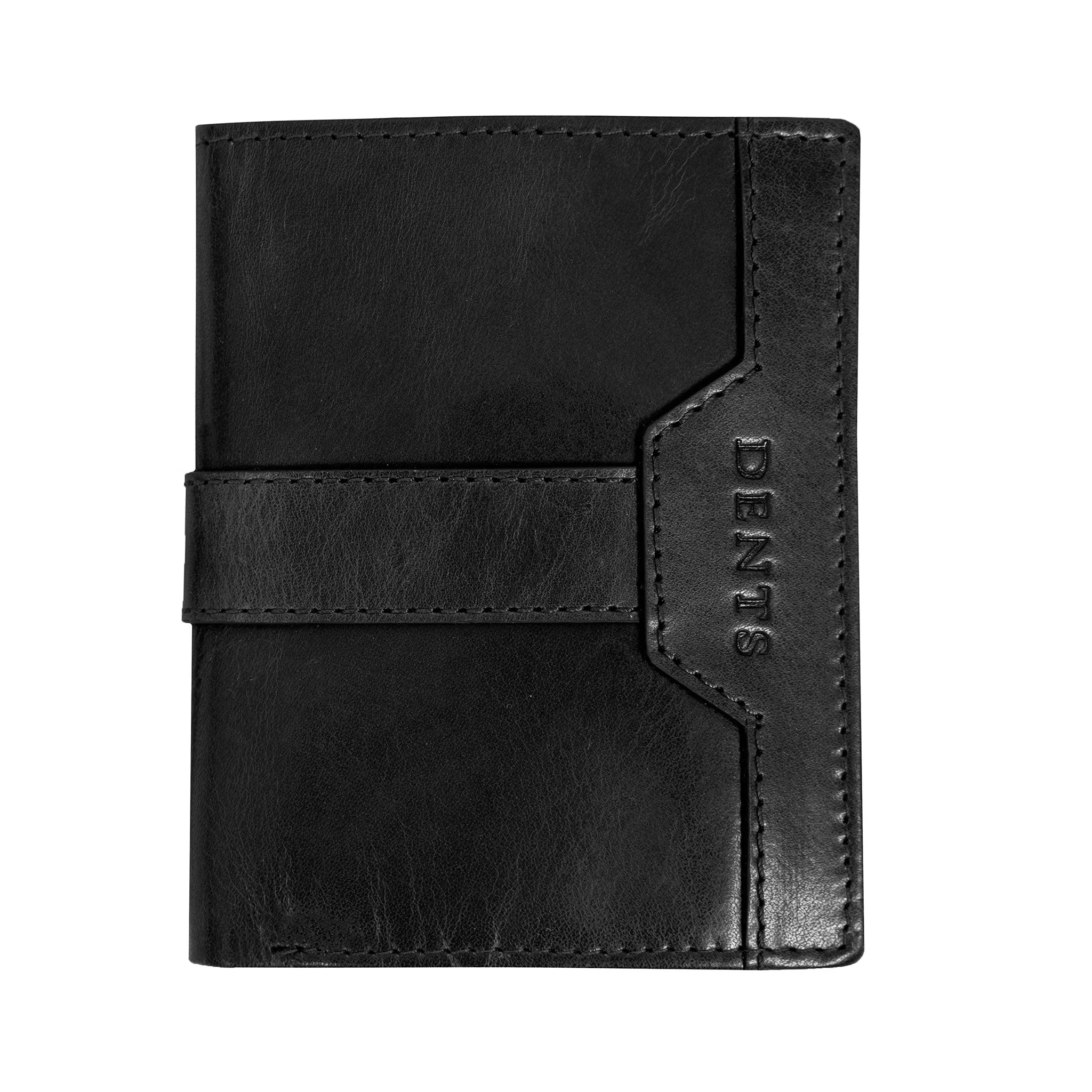 Men’s Distressed Leather Passcase Wallet with RFID Blocking and Window Pocket - Image 6
