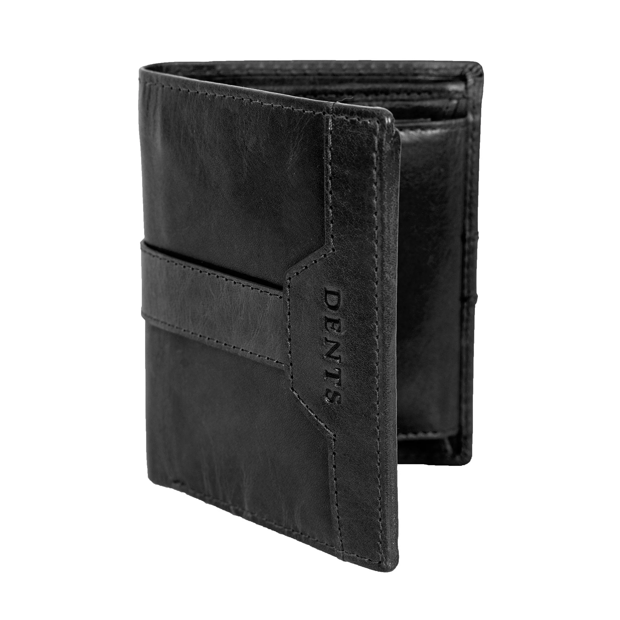 Men’s Distressed Leather Passcase Wallet with RFID Blocking and Window Pocket - Image 8