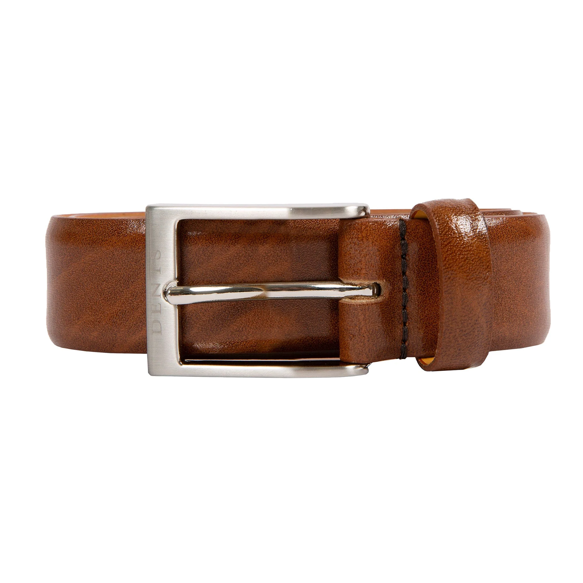 Men’s Heritage Lined Full-Grain Leather Belt with Satin Nickel Buckle - Image 6