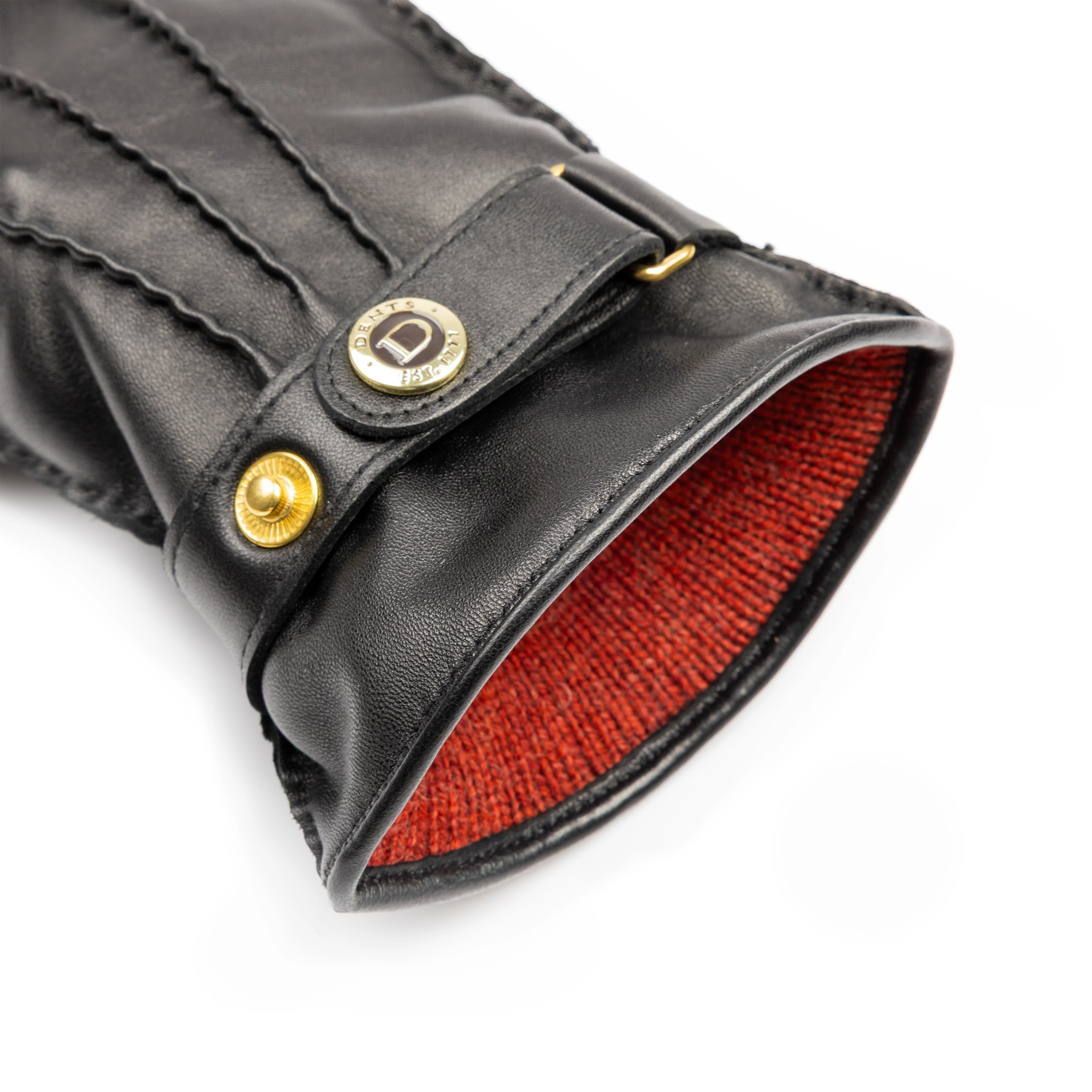 Men’s Heritage Touchscreen Handsewn Three-Point Camel Hair-Lined Leather Gloves - Image 18