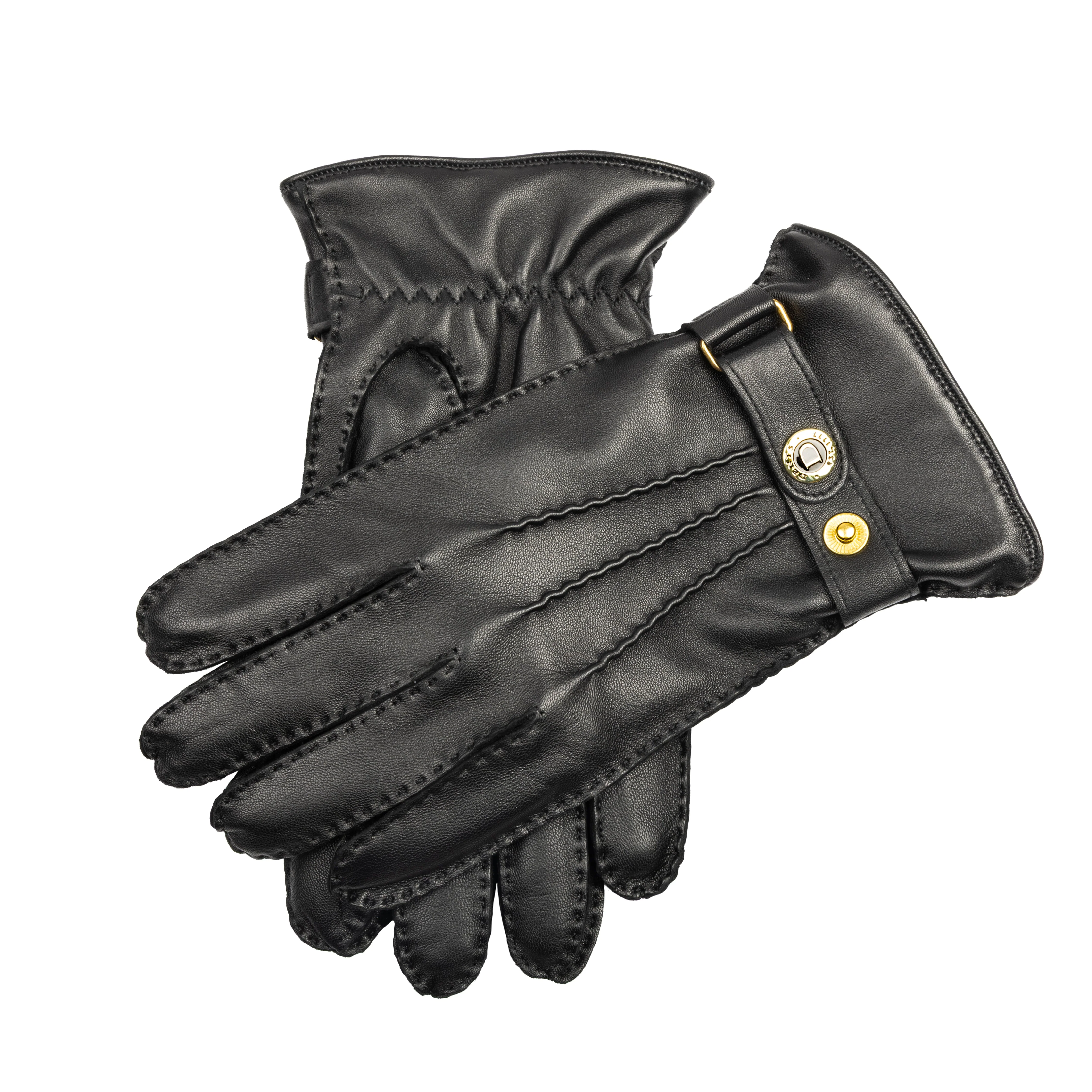 Men’s Heritage Touchscreen Handsewn Three-Point Camel Hair-Lined Leather Gloves - Image 19