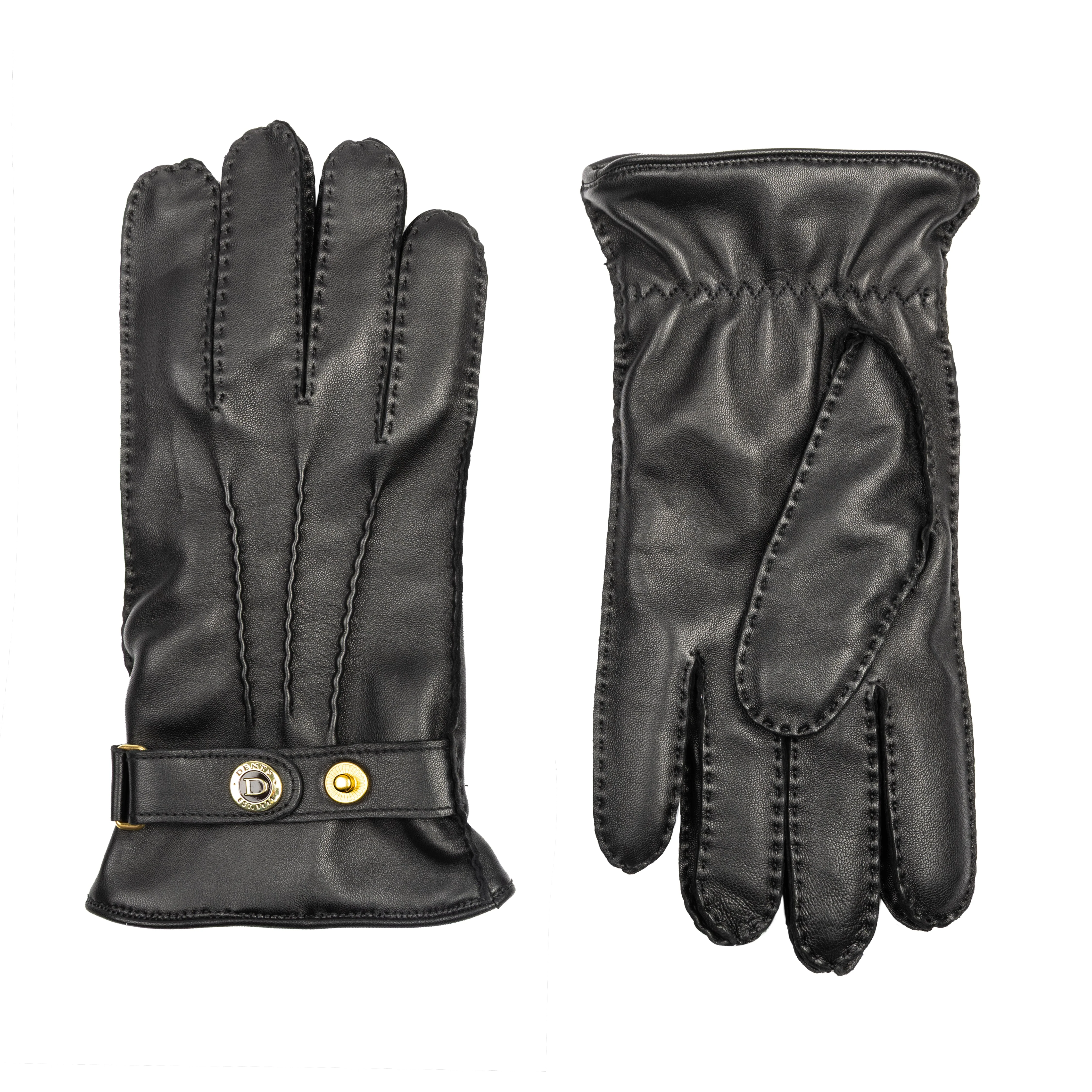 Men’s Heritage Touchscreen Handsewn Three-Point Camel Hair-Lined Leather Gloves - Image 20