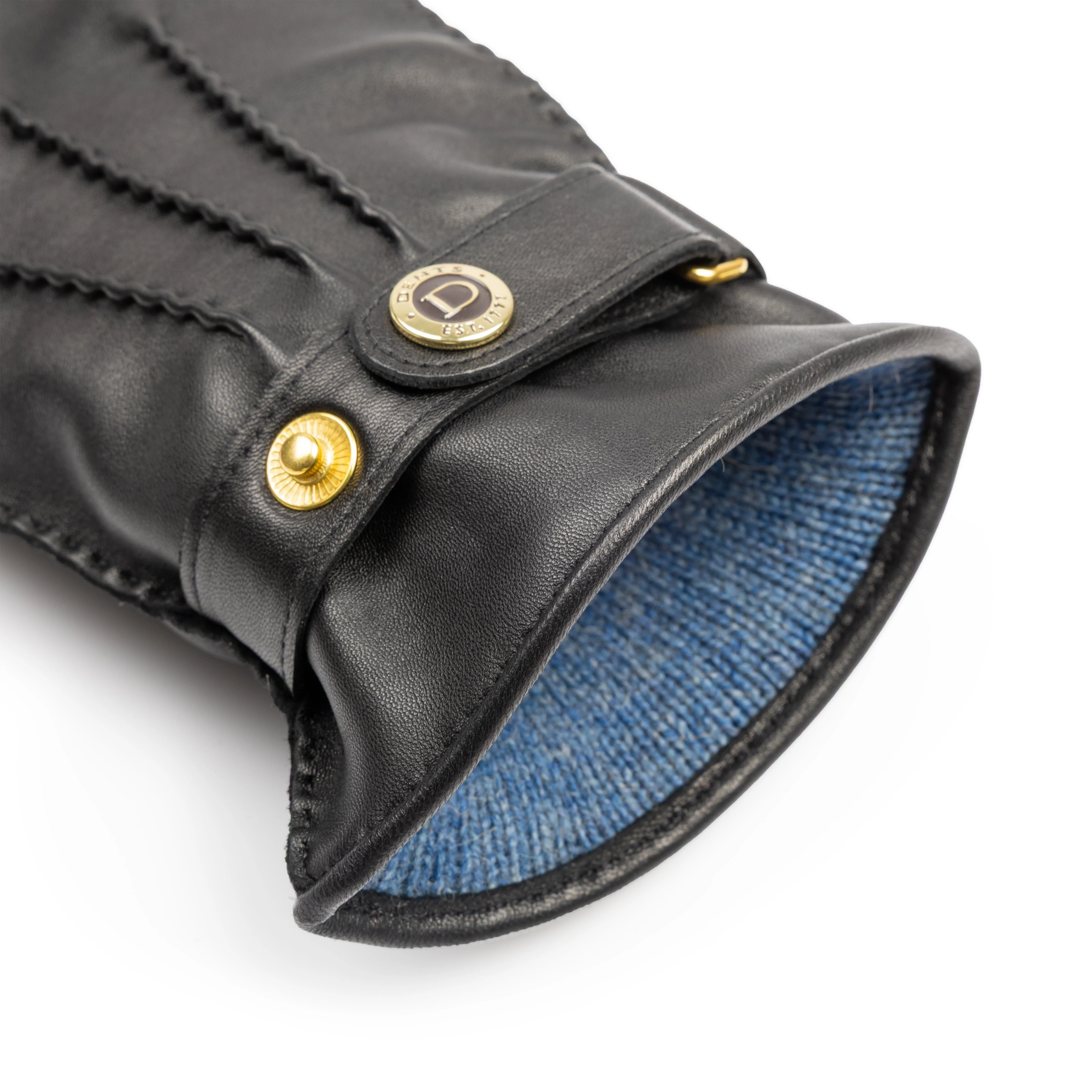 Men’s Heritage Touchscreen Handsewn Three-Point Camel Hair-Lined Leather Gloves - Image 27