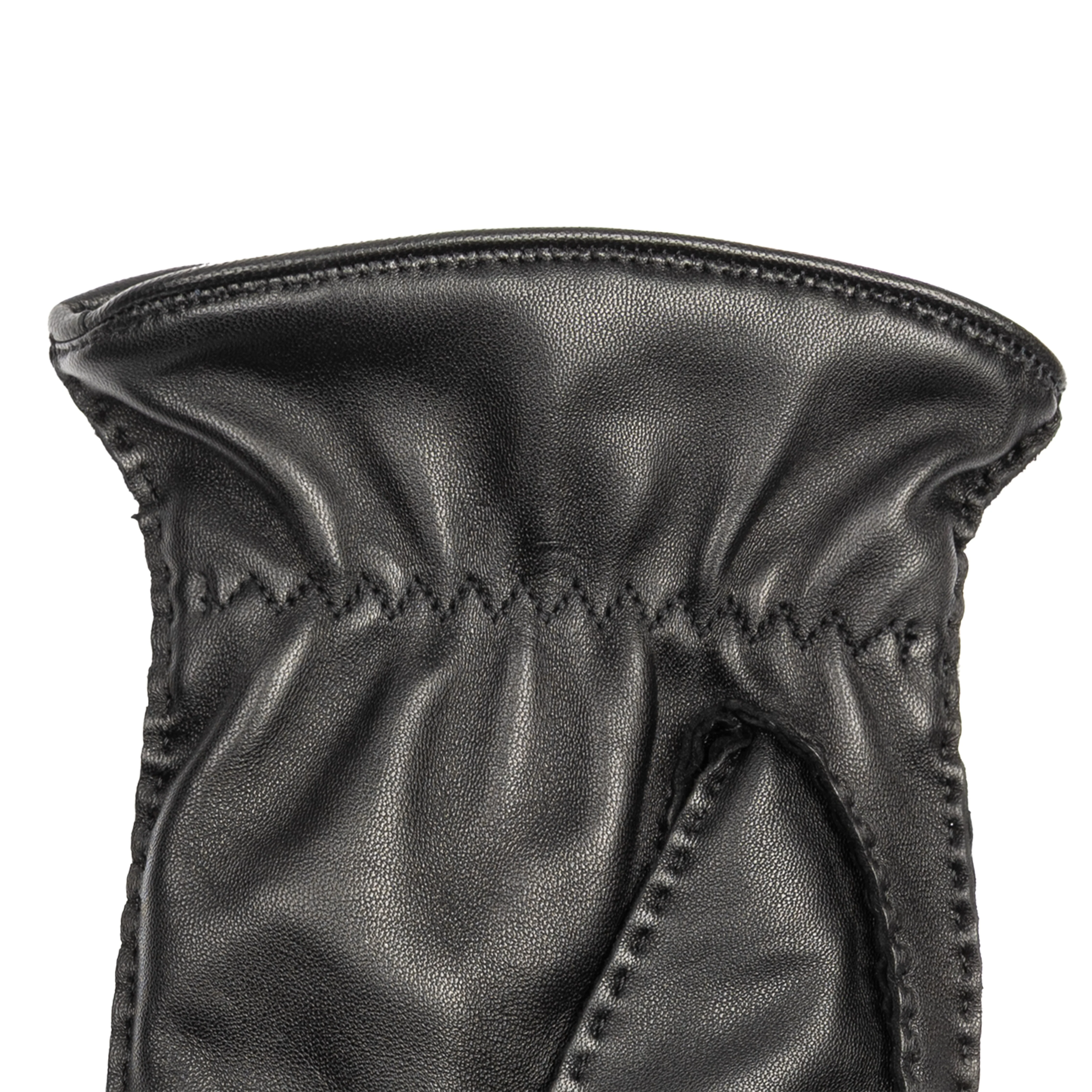 Men’s Heritage Touchscreen Handsewn Three-Point Camel Hair-Lined Leather Gloves - Image 6