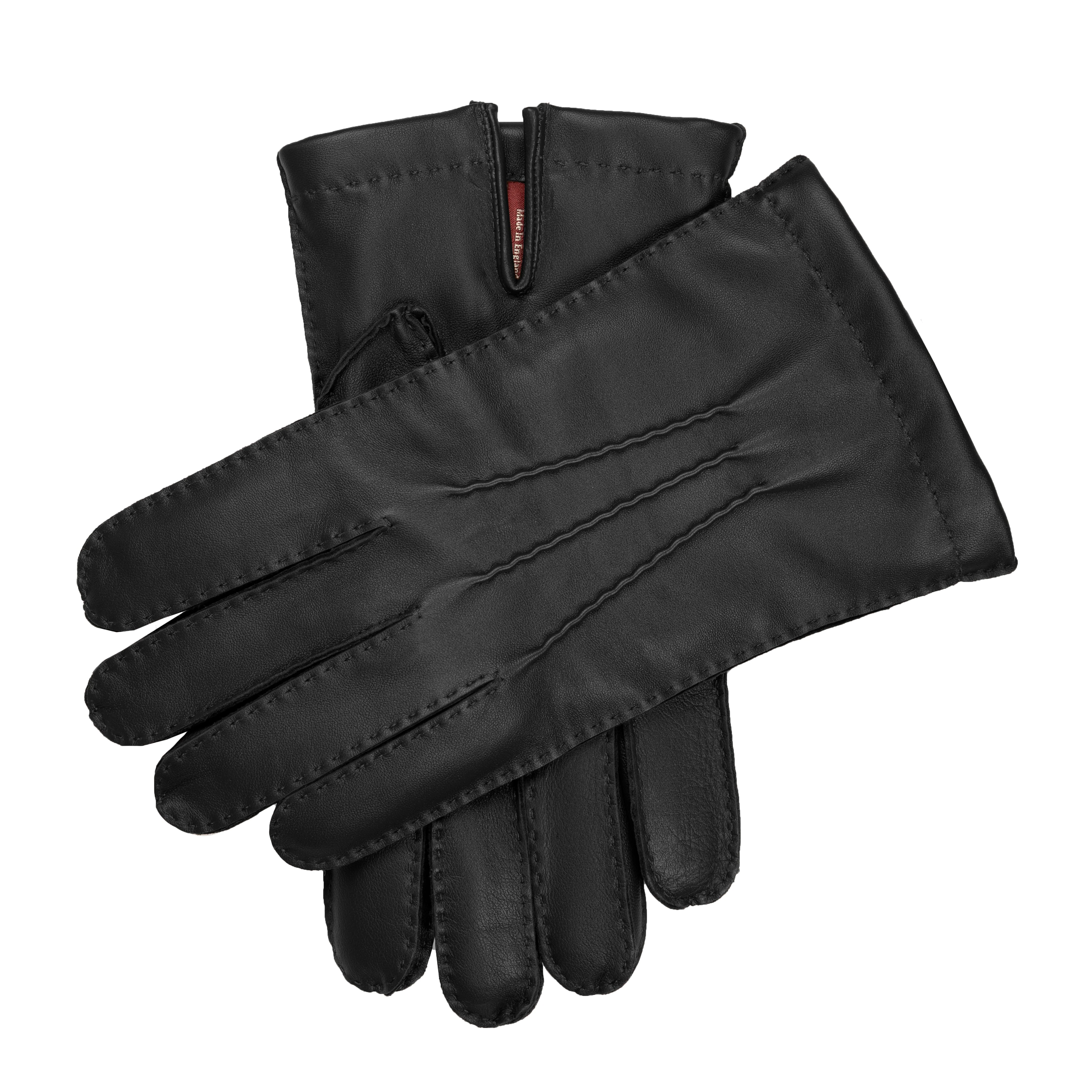 Men’s Heritage Touchscreen Handsewn Three-Point Cashmere-Lined Leather Gloves - Image 21