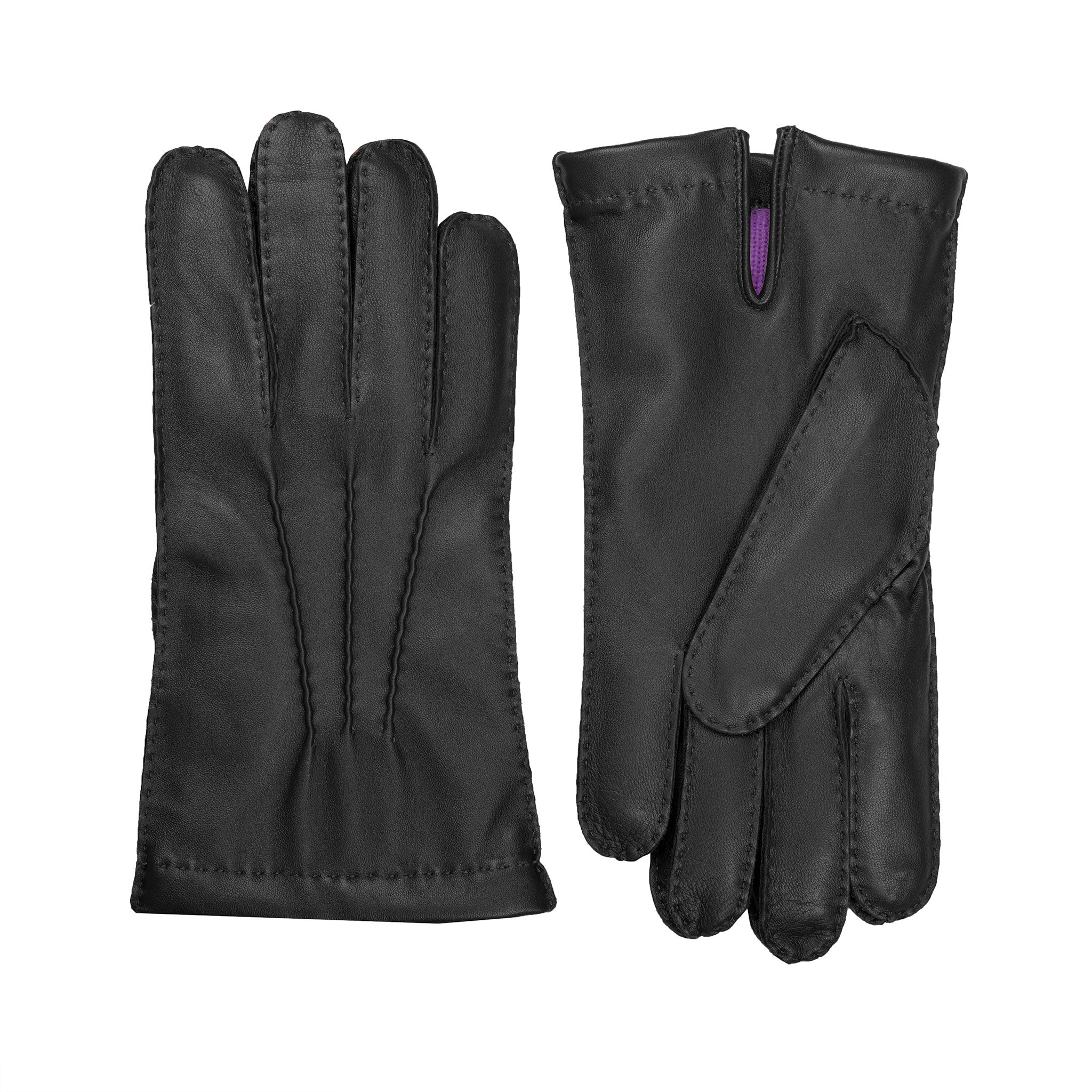Men’s Heritage Touchscreen Handsewn Three-Point Cashmere-Lined Leather Gloves - Image 22