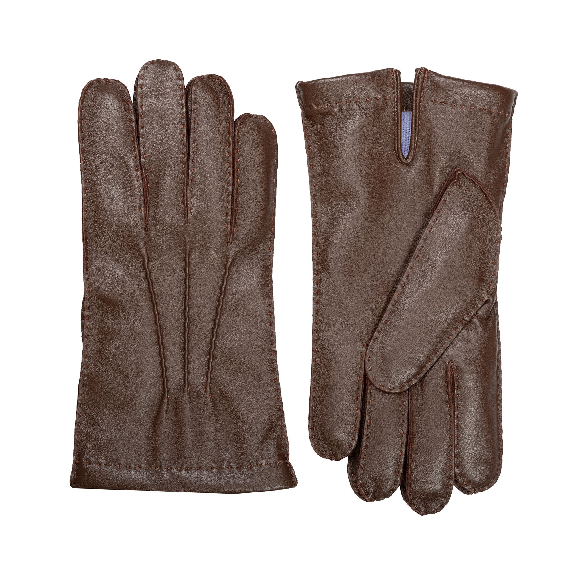 Men’s Heritage Touchscreen Handsewn Three-Point Cashmere-Lined Leather Gloves - Image 52