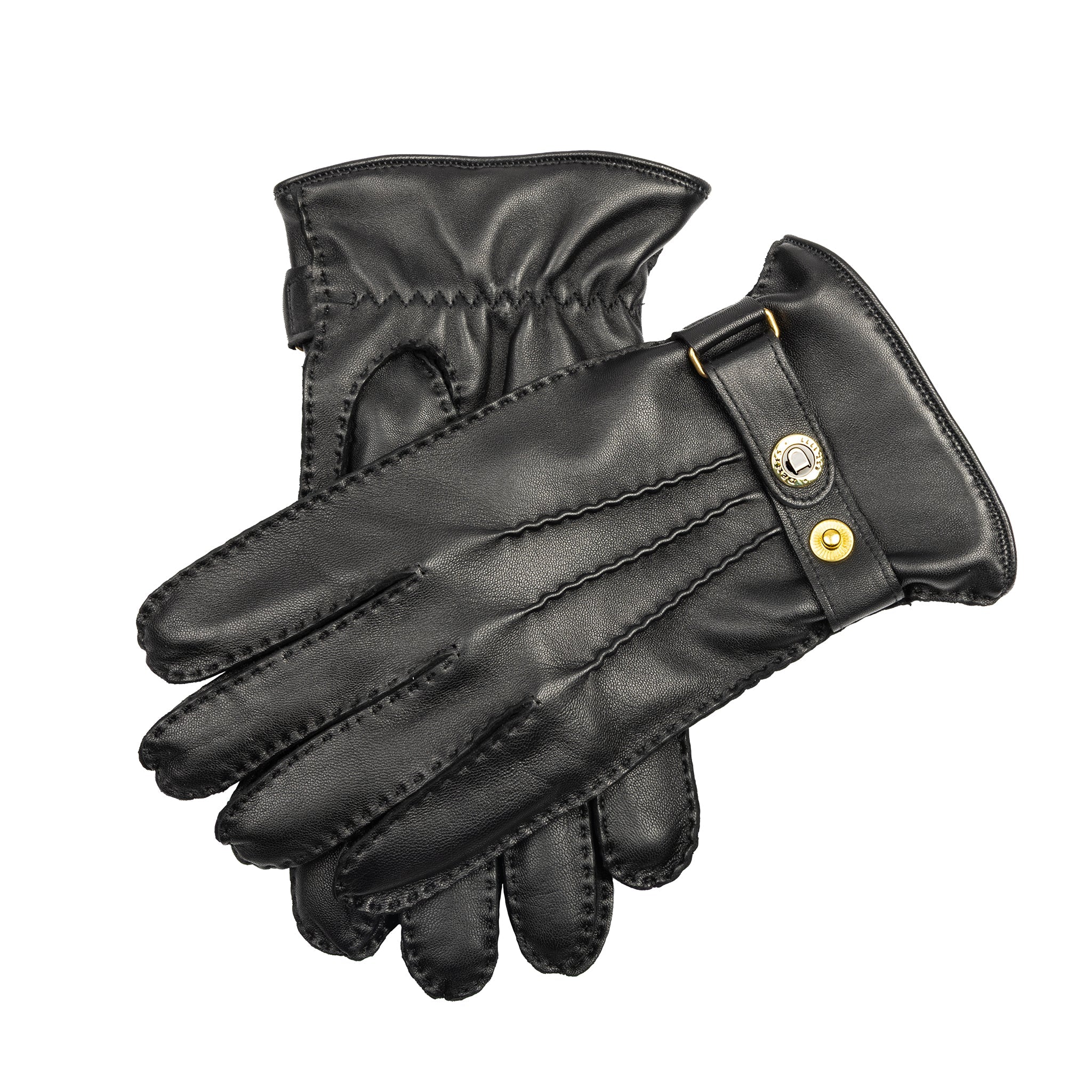 Men’s Heritage Touchscreen Handsewn Three-Point Cashmere-Lined Leather Gloves - Image 11
