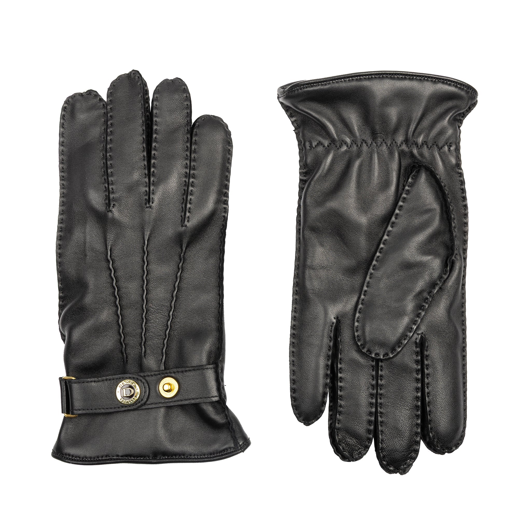 Men’s Heritage Touchscreen Handsewn Three-Point Cashmere-Lined Leather Gloves - Image 12