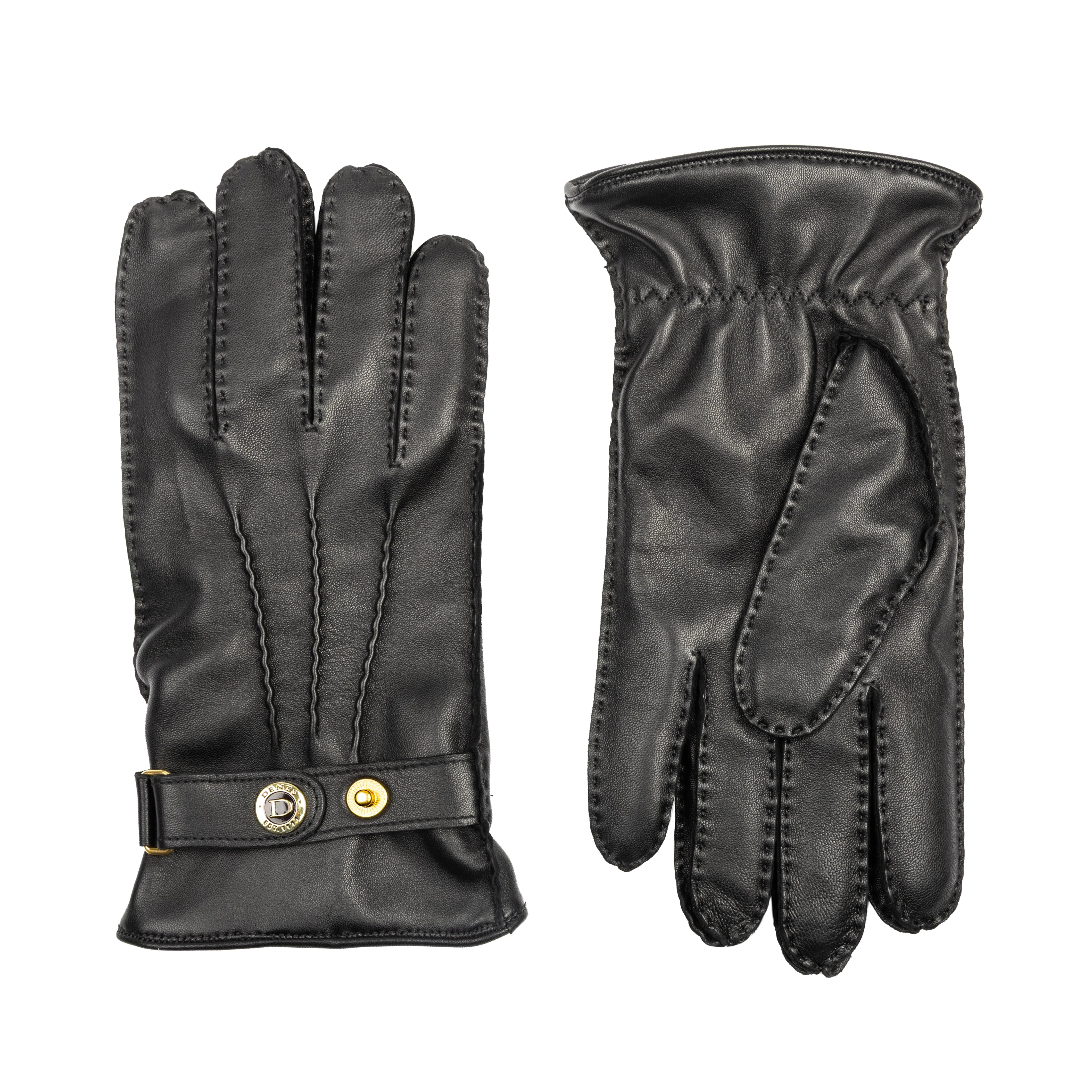 Men’s Heritage Touchscreen Handsewn Three-Point Cashmere-Lined Leather Gloves - Image 2