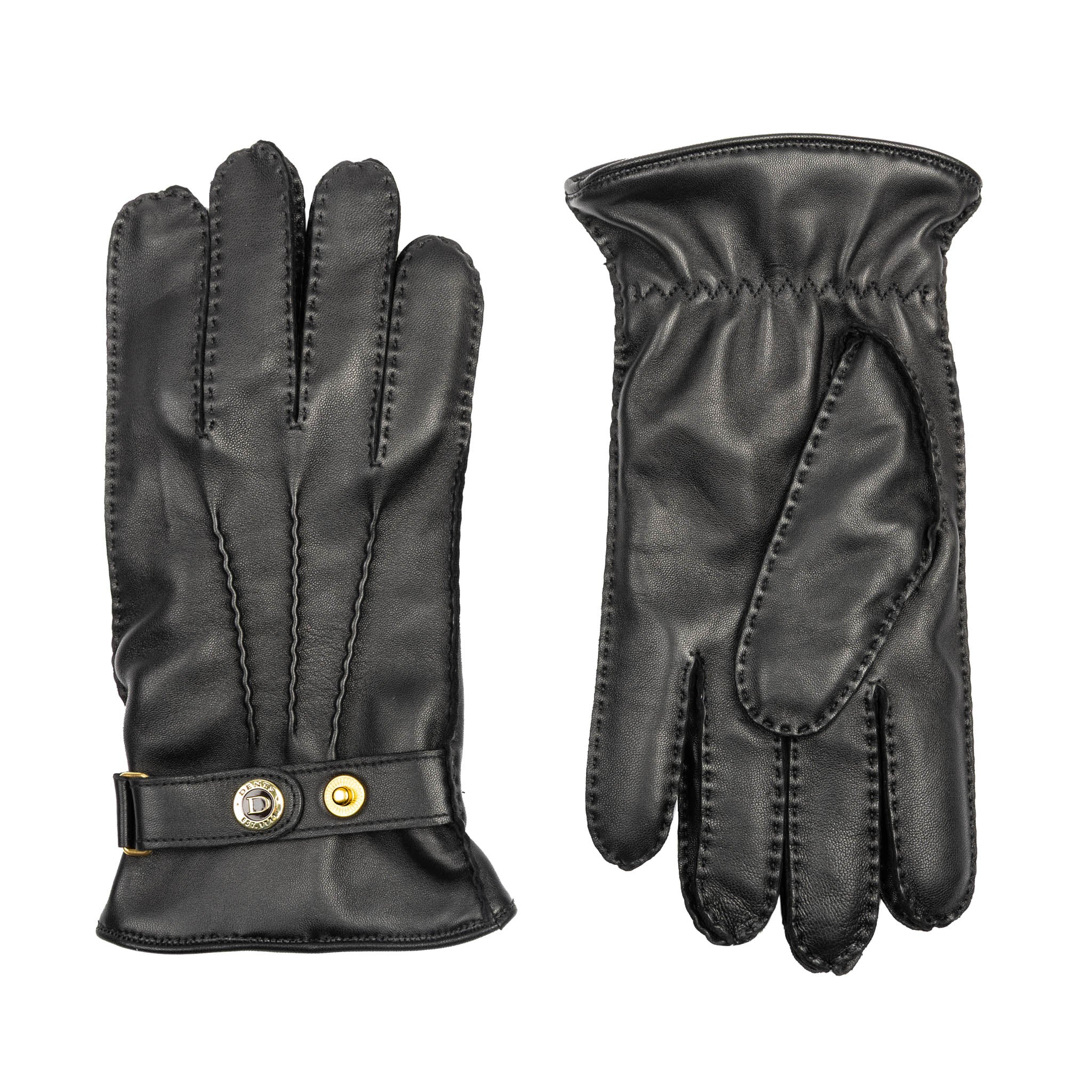 Men’s Heritage Touchscreen Handsewn Three-Point Cashmere-Lined Leather Gloves - Image 22