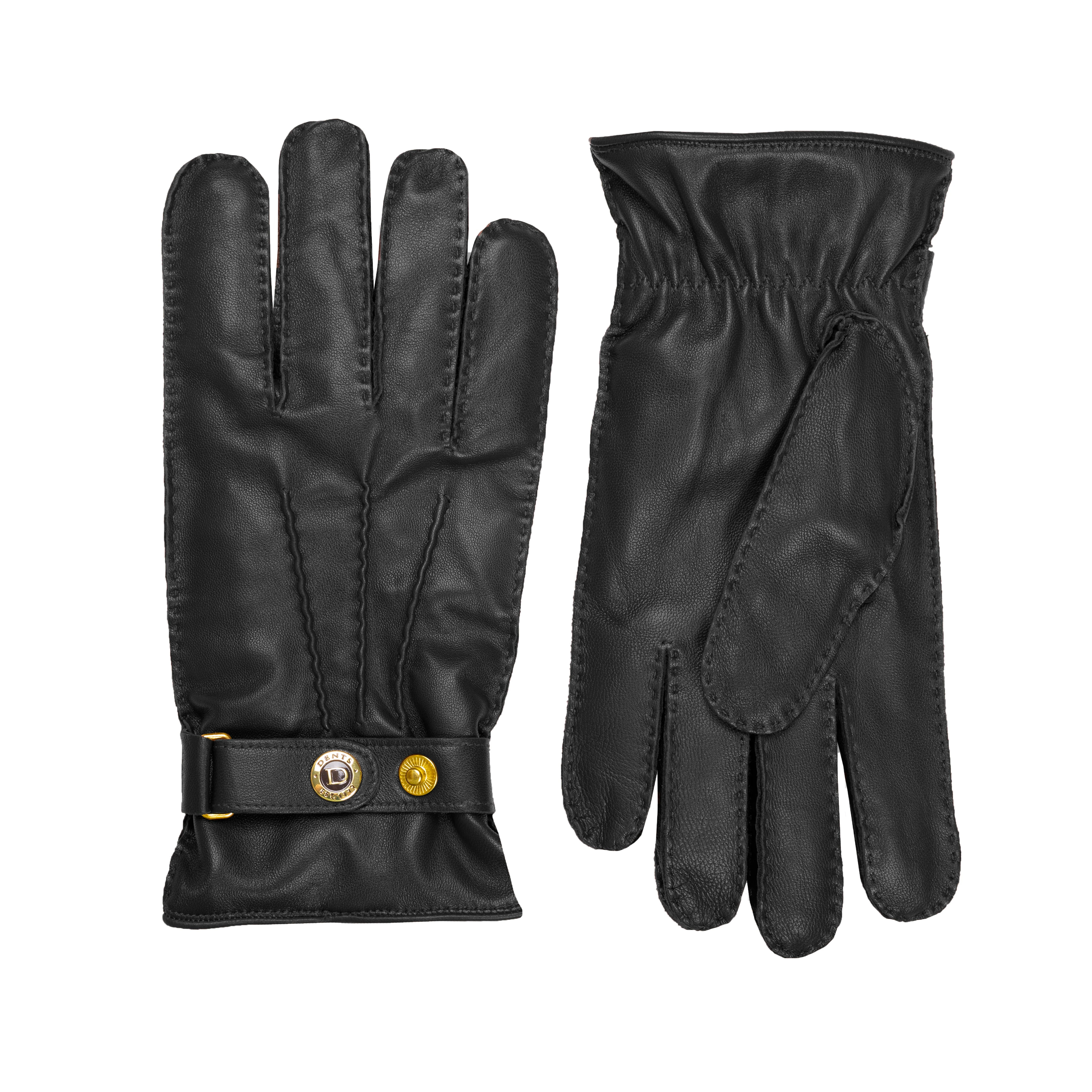 Men’s Heritage Touchscreen Handsewn Three-Point Cashmere-Lined Leather Gloves - Image 32