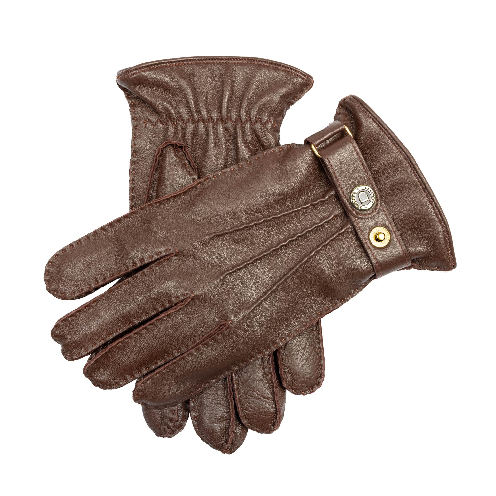 Men’s Heritage Touchscreen Handsewn Three-Point Cashmere-Lined Leather Gloves - Image 61