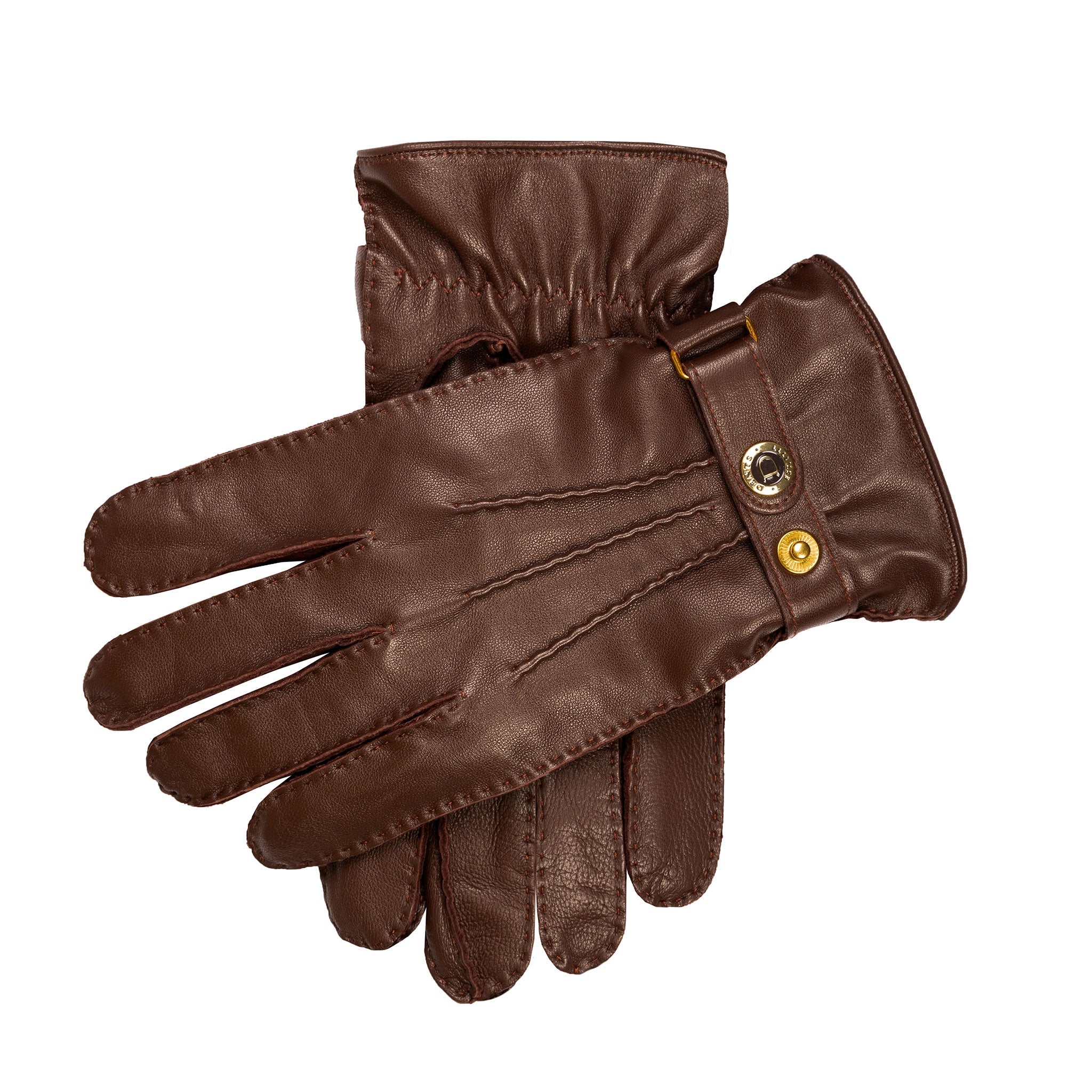 Men’s Heritage Touchscreen Handsewn Three-Point Cashmere-Lined Leather Gloves - Image 71