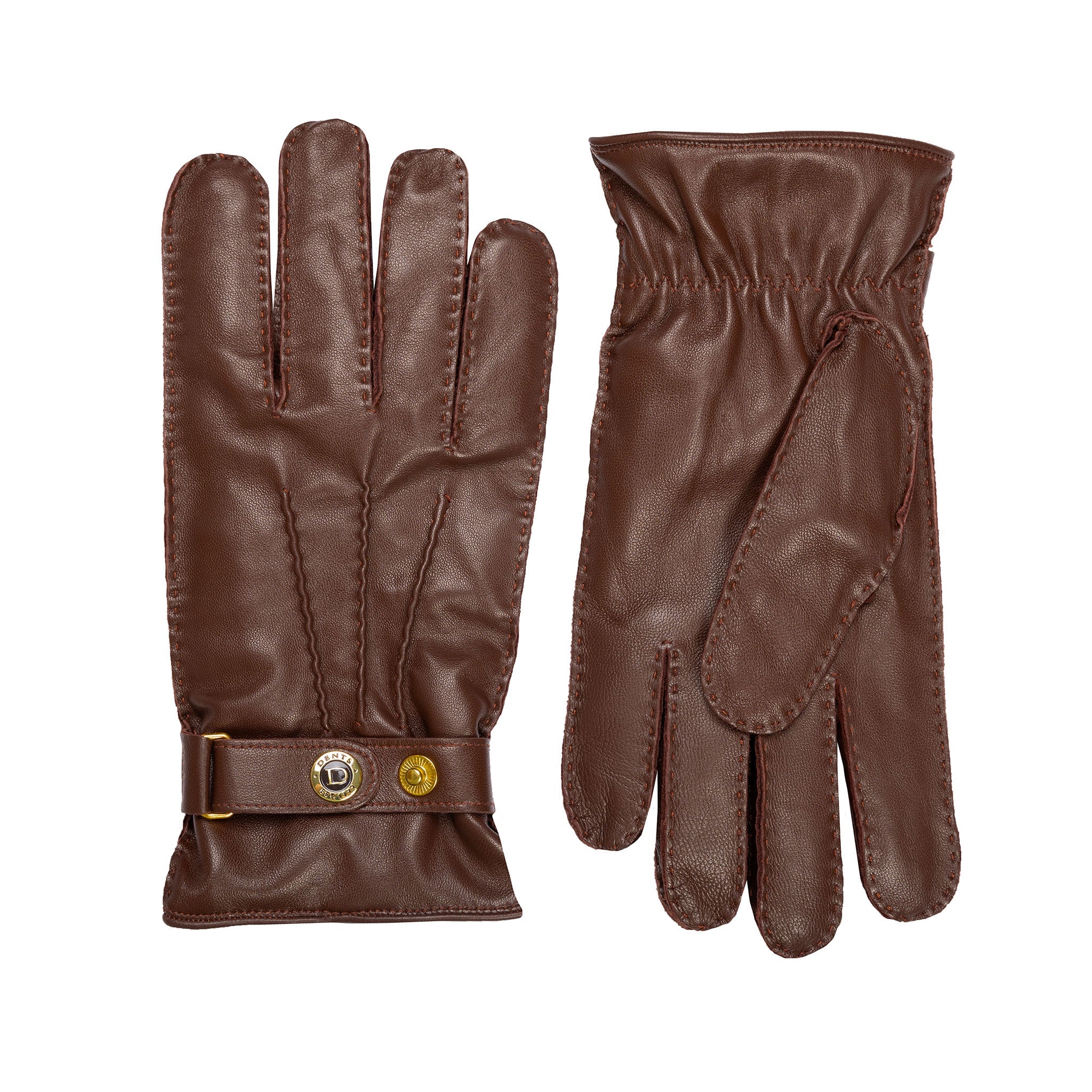 Men’s Heritage Touchscreen Handsewn Three-Point Cashmere-Lined Leather Gloves - Image 72