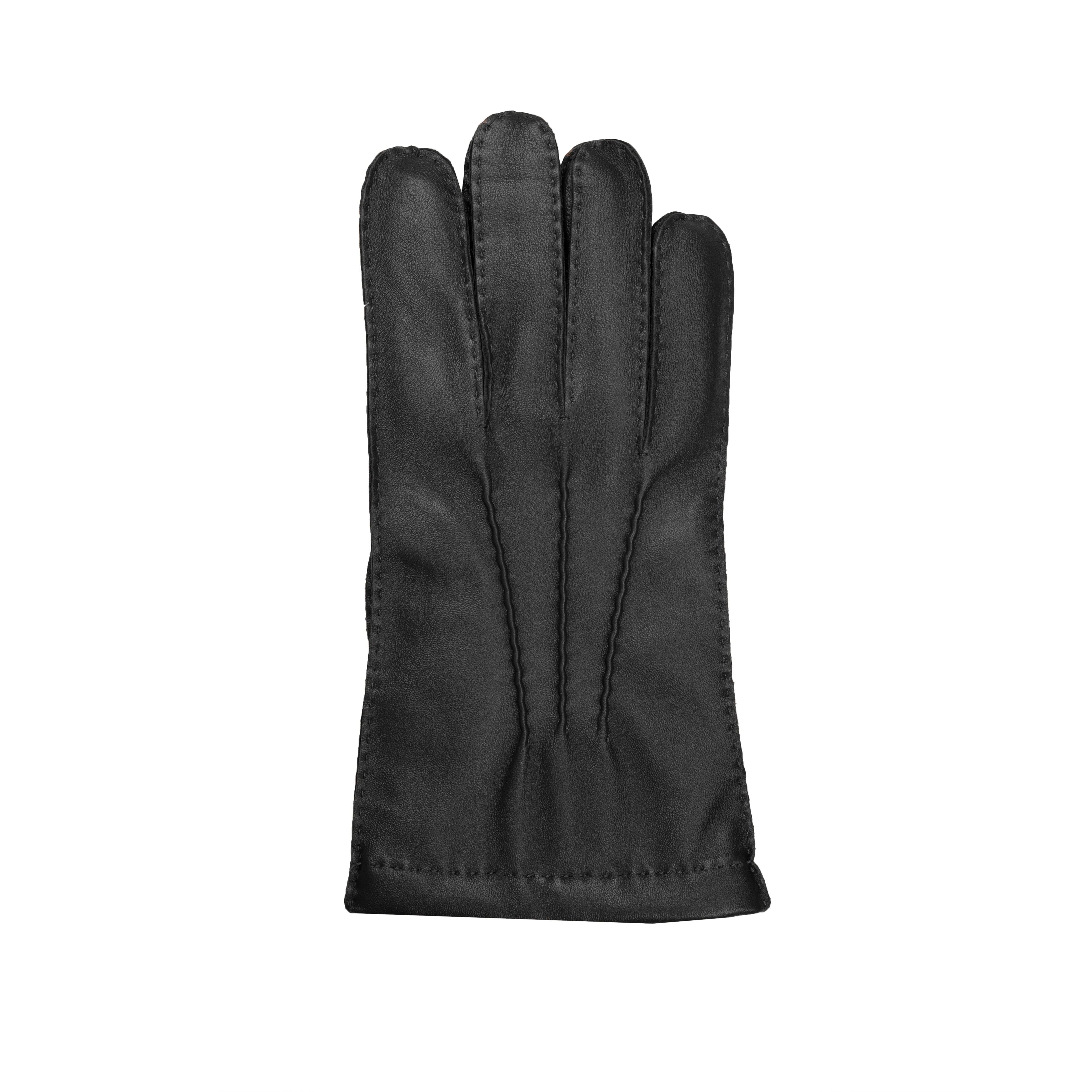 Men’s Heritage Touchscreen Handsewn Three-Point Wool-Lined Leather Gloves - Image 12