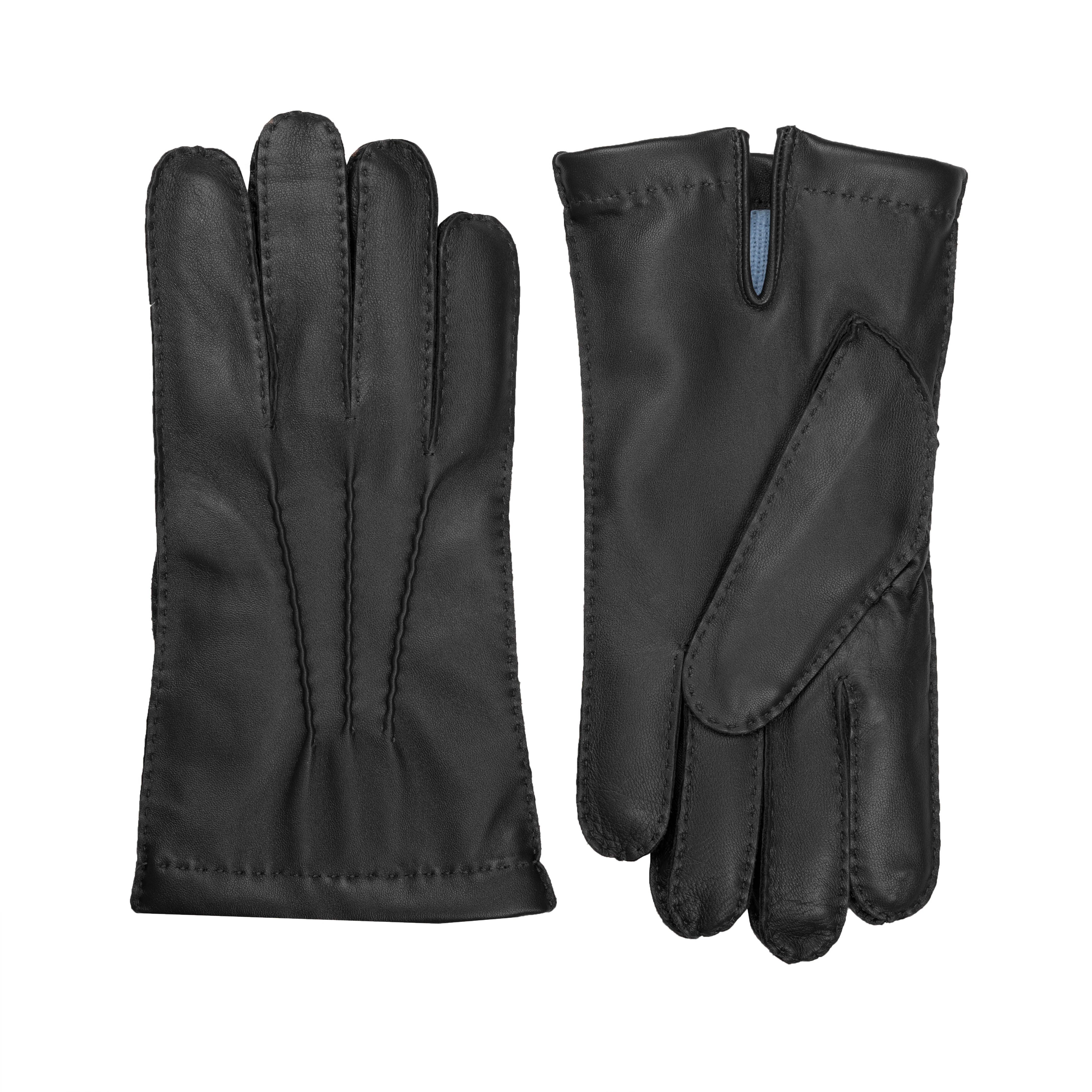 Men’s Heritage Touchscreen Handsewn Three-Point Wool-Lined Leather Gloves - Image 21