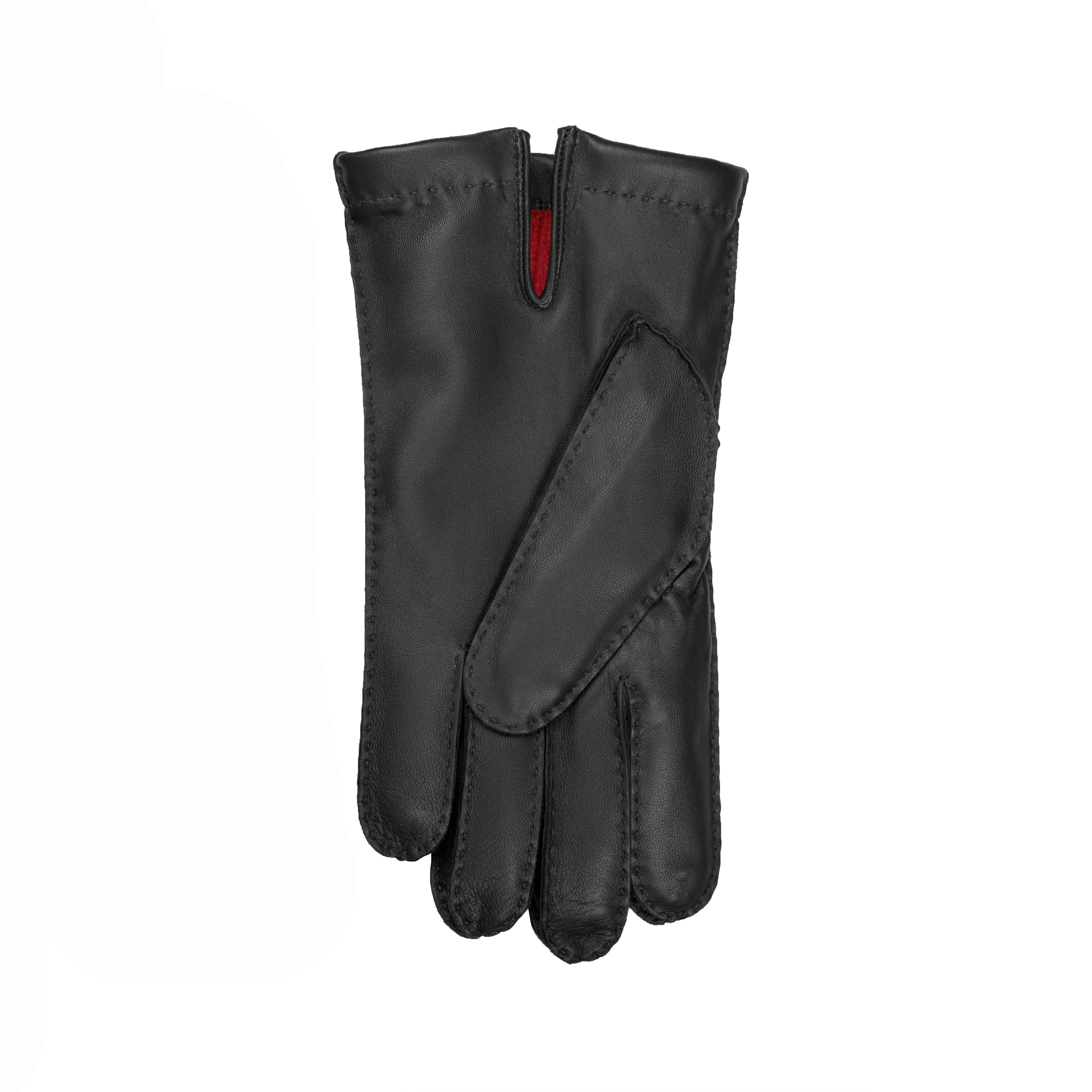 Men’s Heritage Touchscreen Handsewn Three-Point Wool-Lined Leather Gloves - Image 5