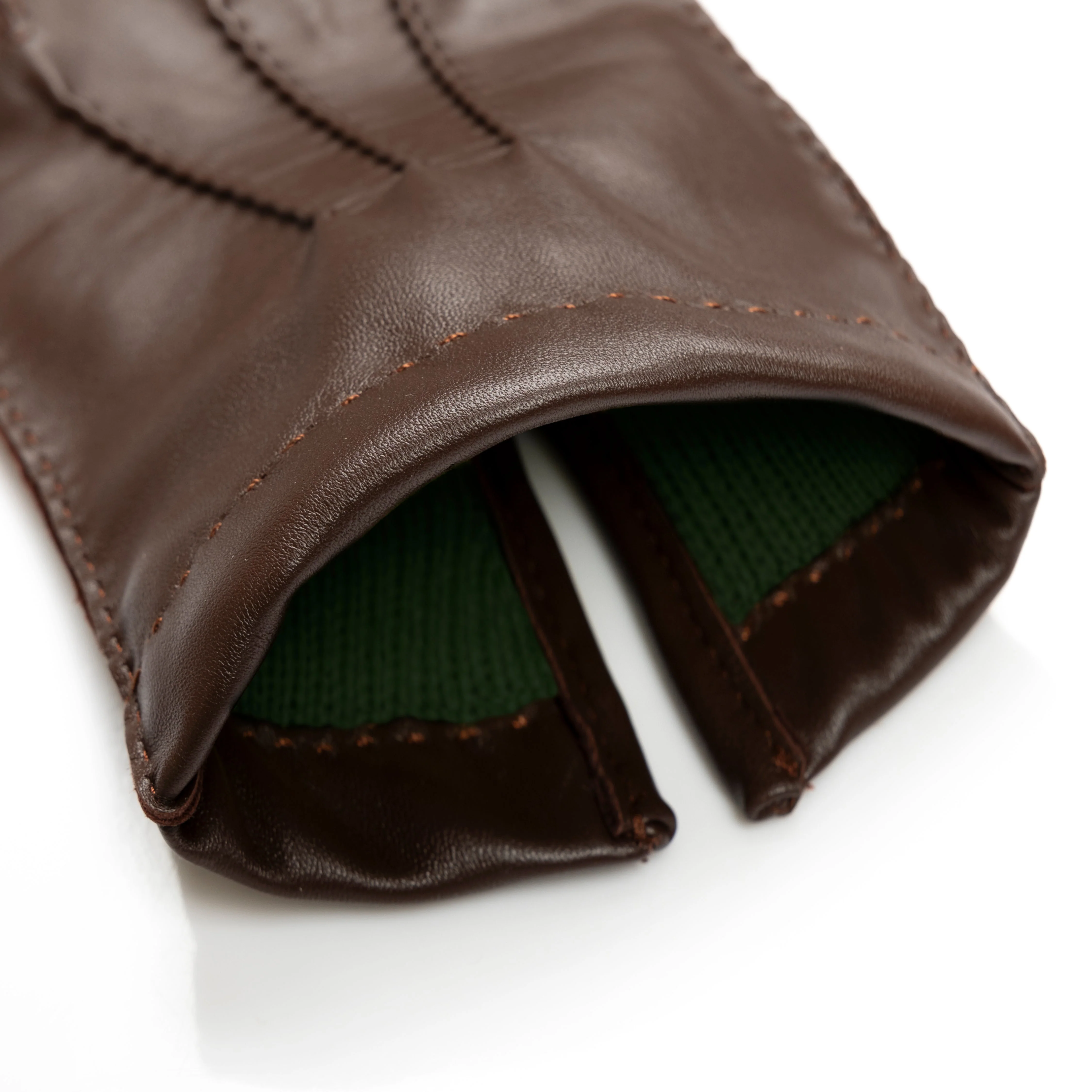 Men’s Heritage Touchscreen Handsewn Three-Point Wool-Lined Leather Gloves - Image 61