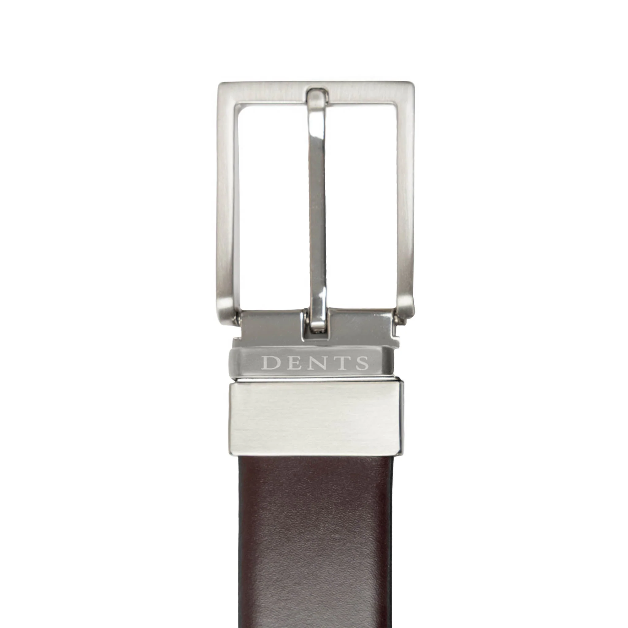 Men’s Heritage Reversible Full-Grain Leather Belt with Satin Nickel Buckle - Image 11