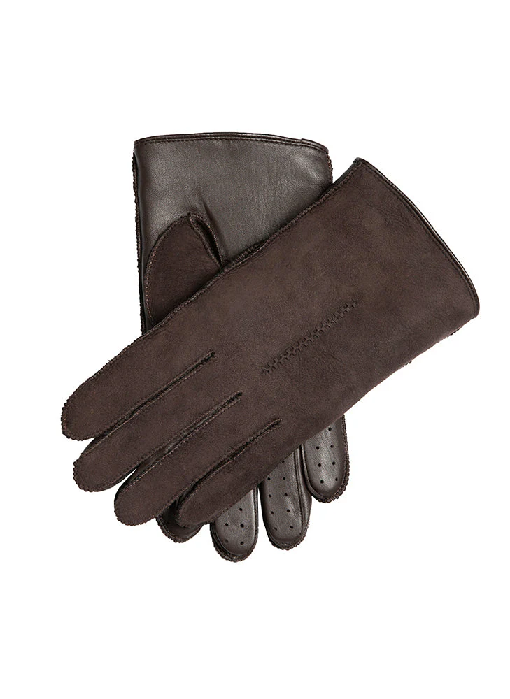 Men’s Touchscreen Single-Point Leather and Sheepskin Gloves - Image 3