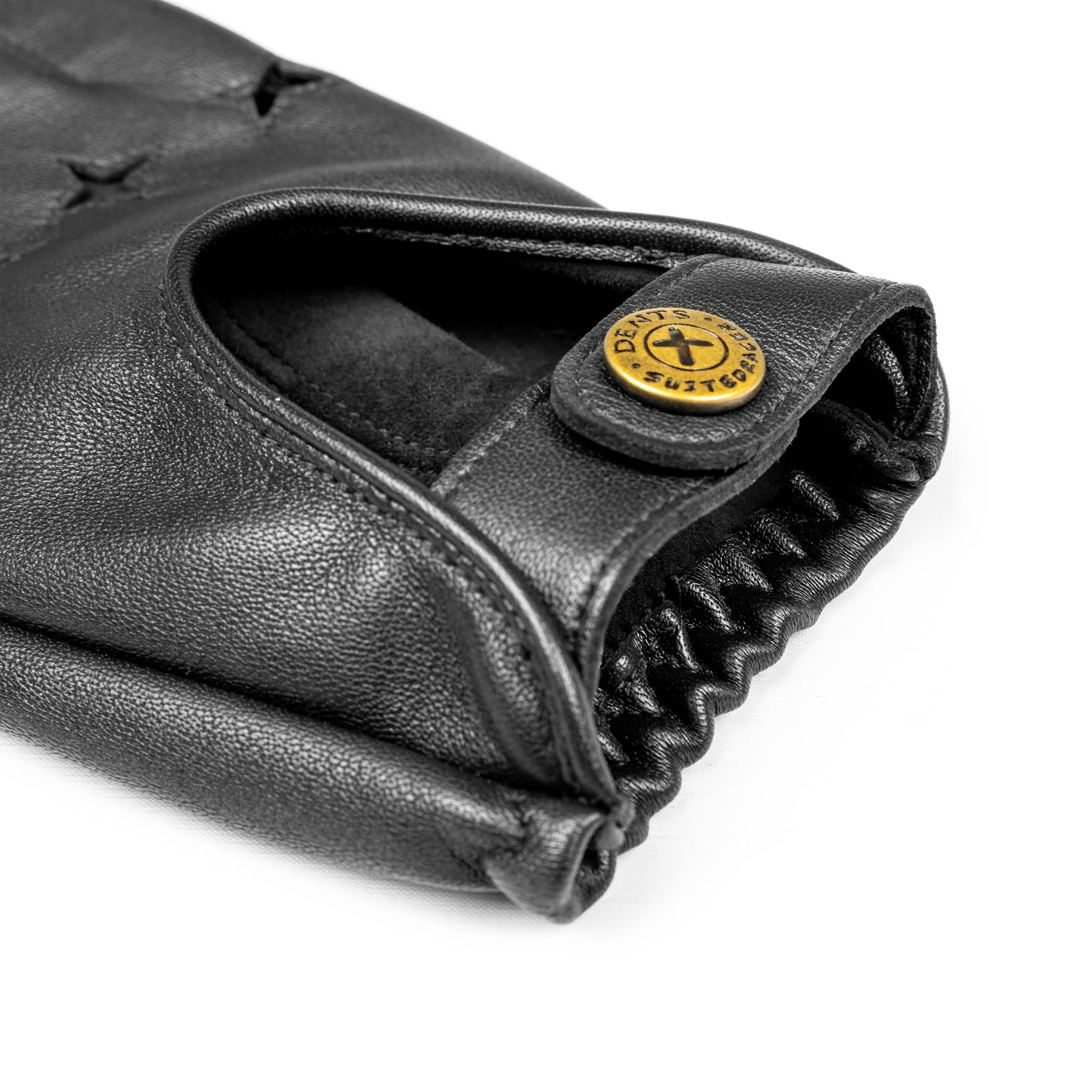 Men’s The Suited Racer Fingerless Water-Resistant Leather Driving Gloves - Image 12