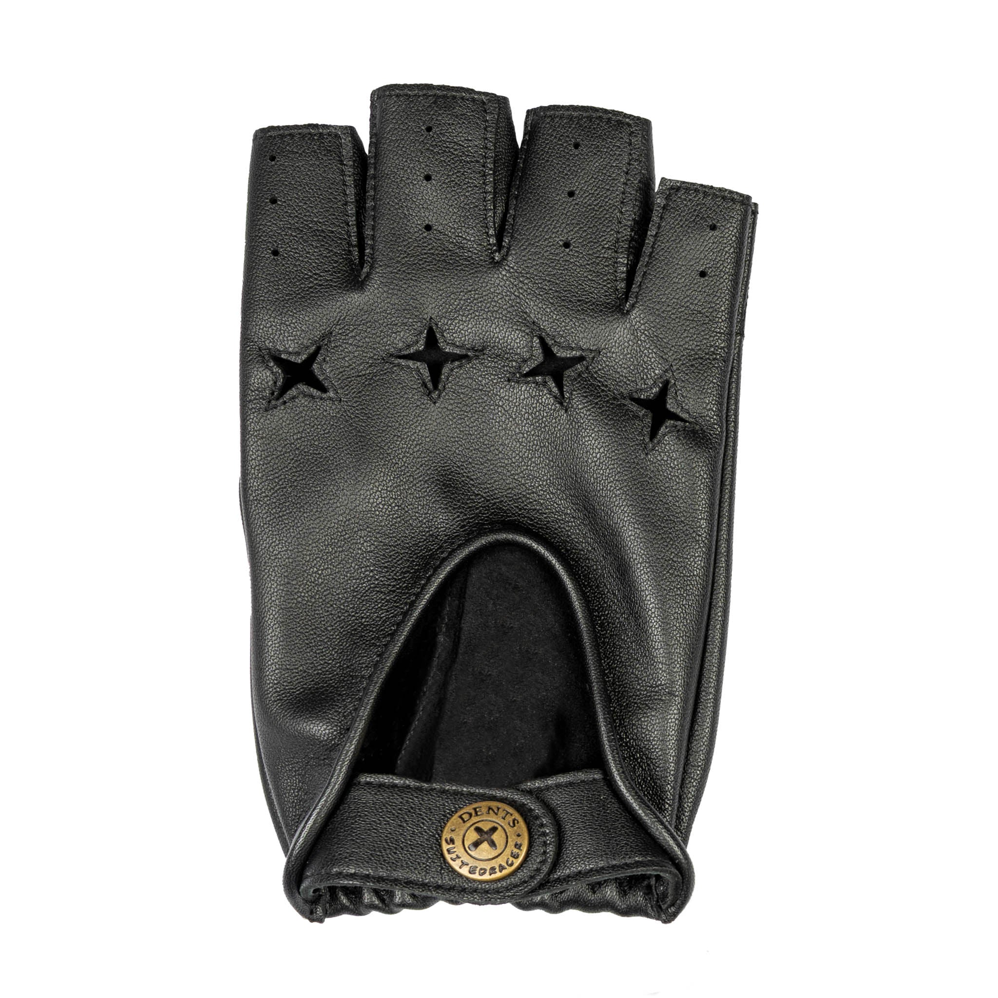 Men’s The Suited Racer Fingerless Water-Resistant Leather Driving Gloves - Image 5