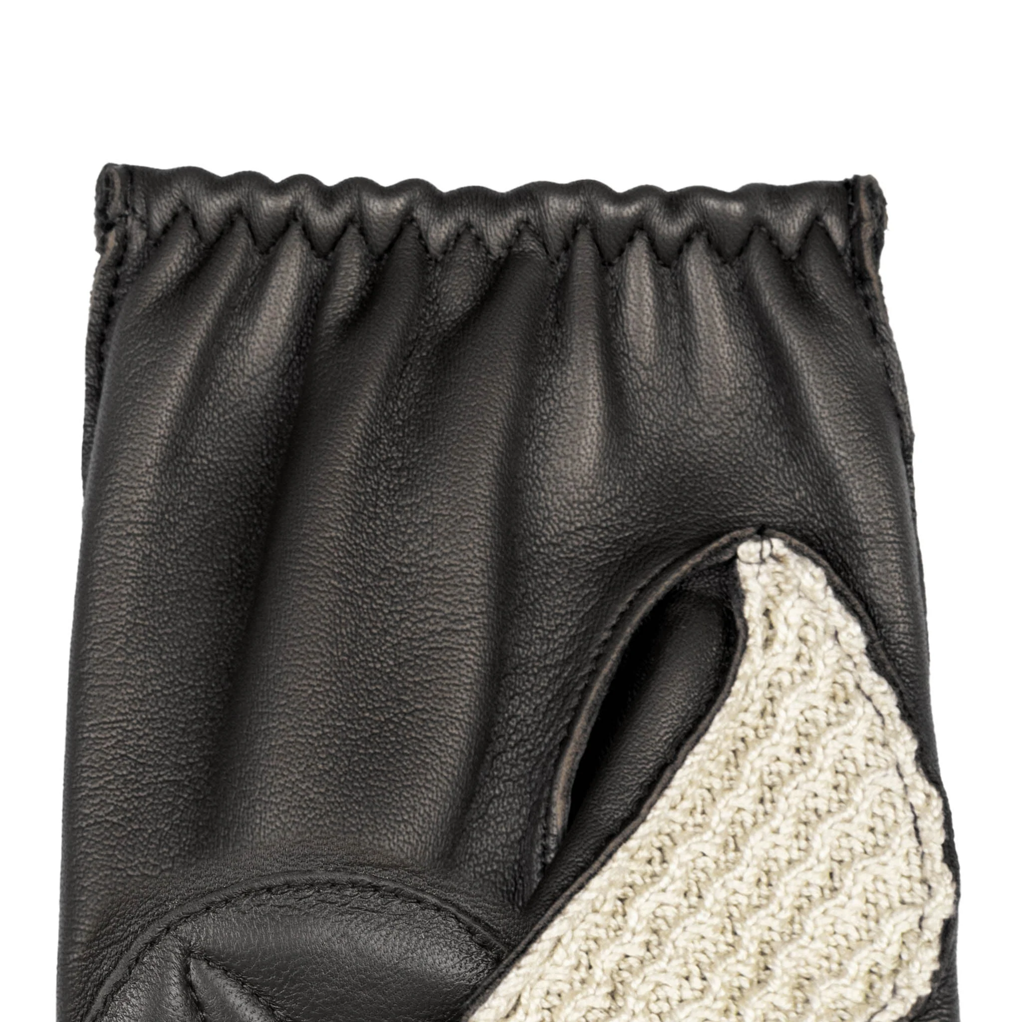 Men’s The Suited Racer Touchscreen Crochet-Back Leather Driving Gloves - Image 9